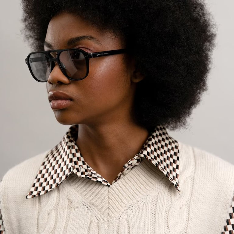 Sonnenbrille „Zurich Oversize All Black“