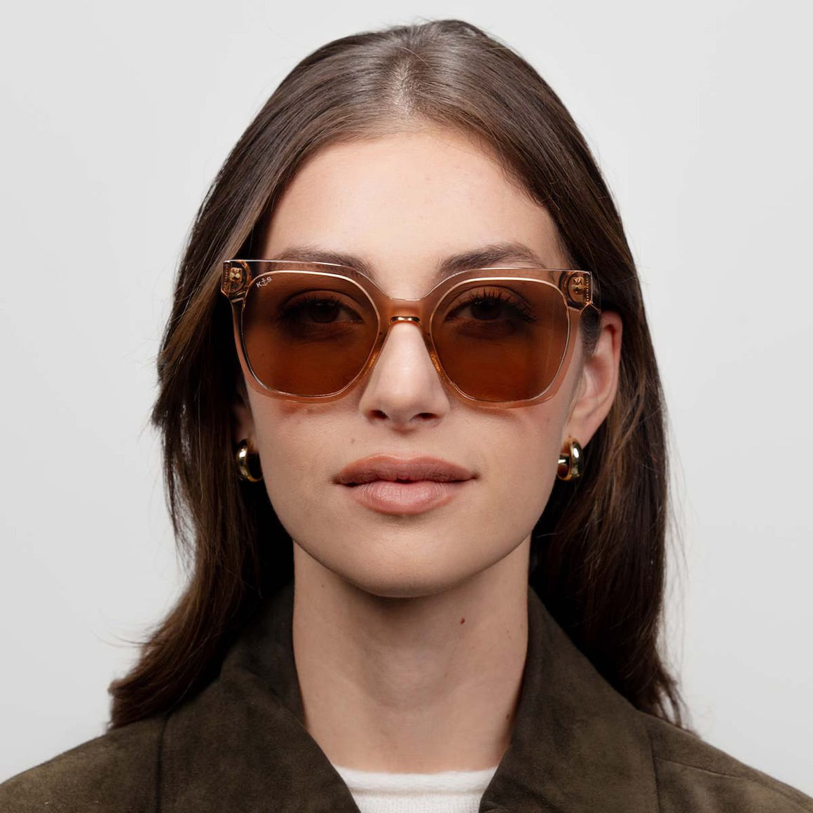 Sonnenbrille „Siena Transparent Hazel Light Brown“