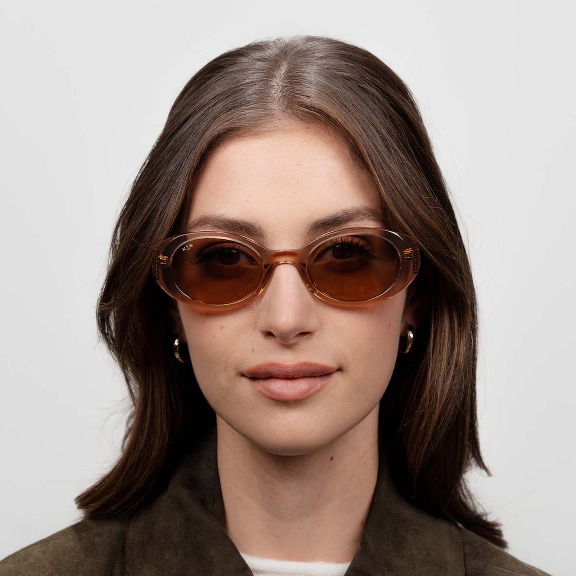 Sonnenbrille „Milan Tansparent Hazel Light Brown“