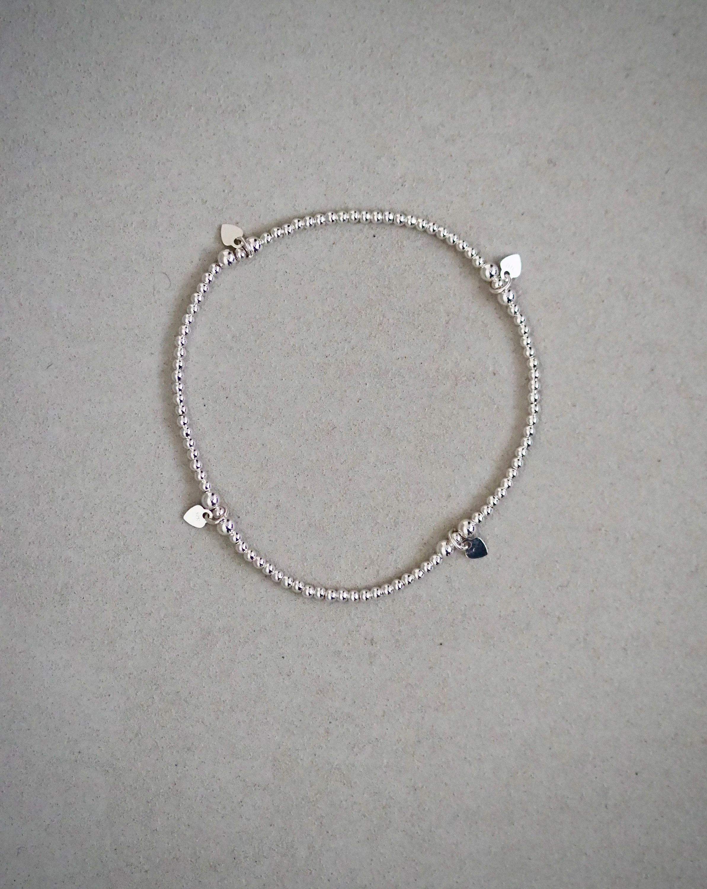 Flex-Armband „2mm mit Herzchen“