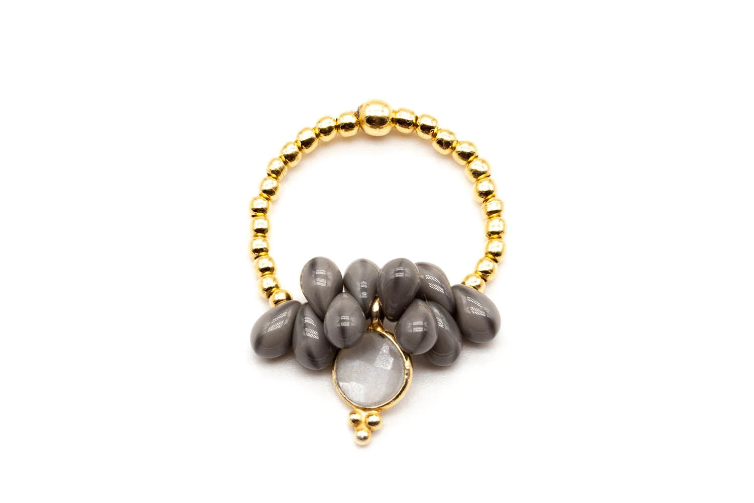 Ring „Drops grey“