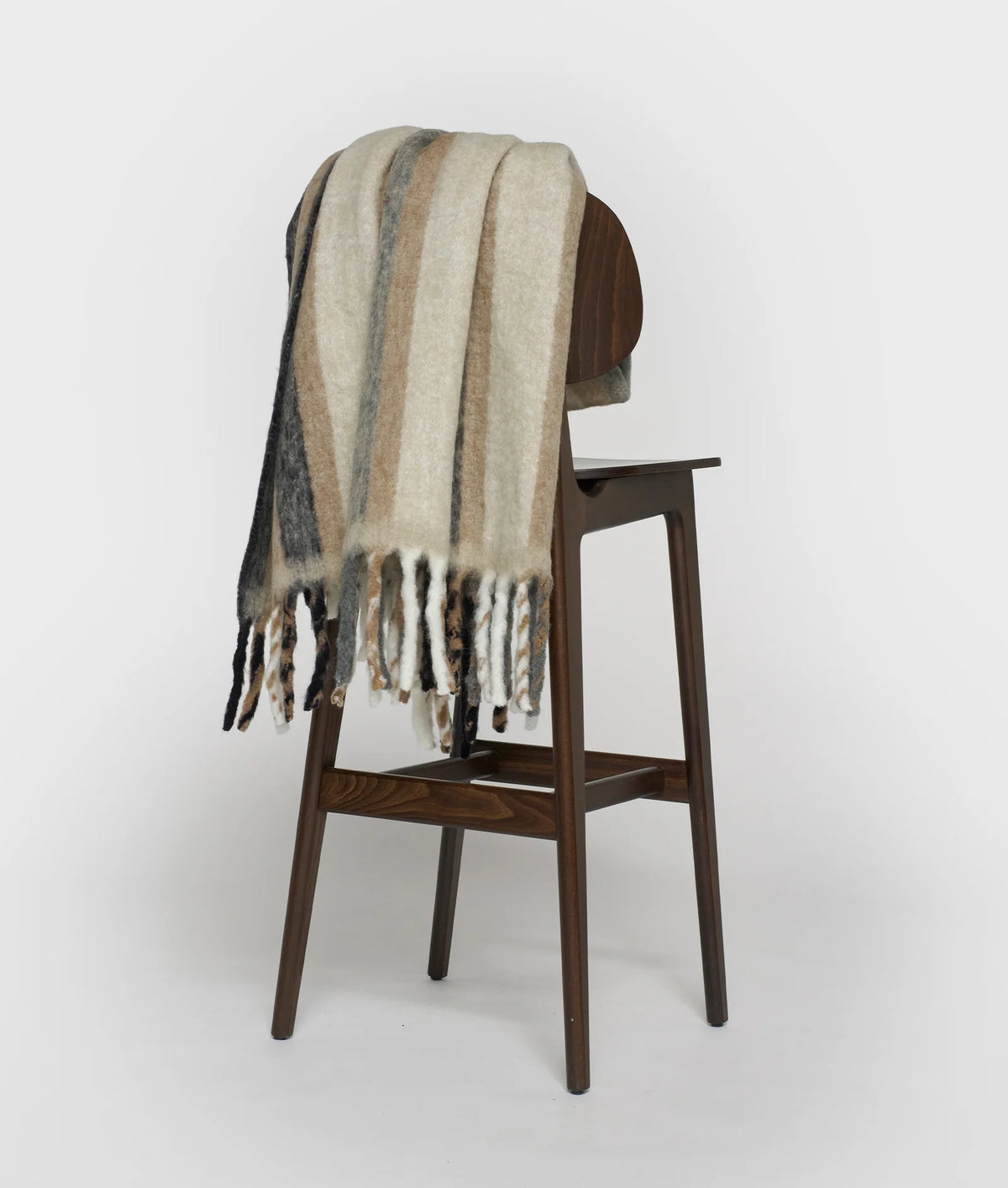 Wood Blend Plaid Brown Grey