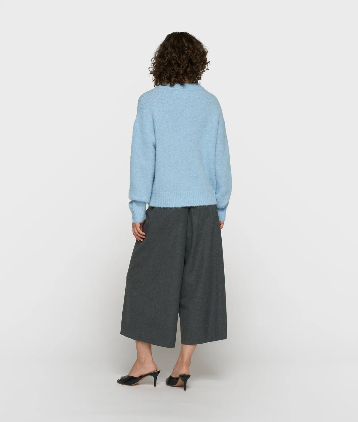 Hairy Knit Sweater Angel Blue