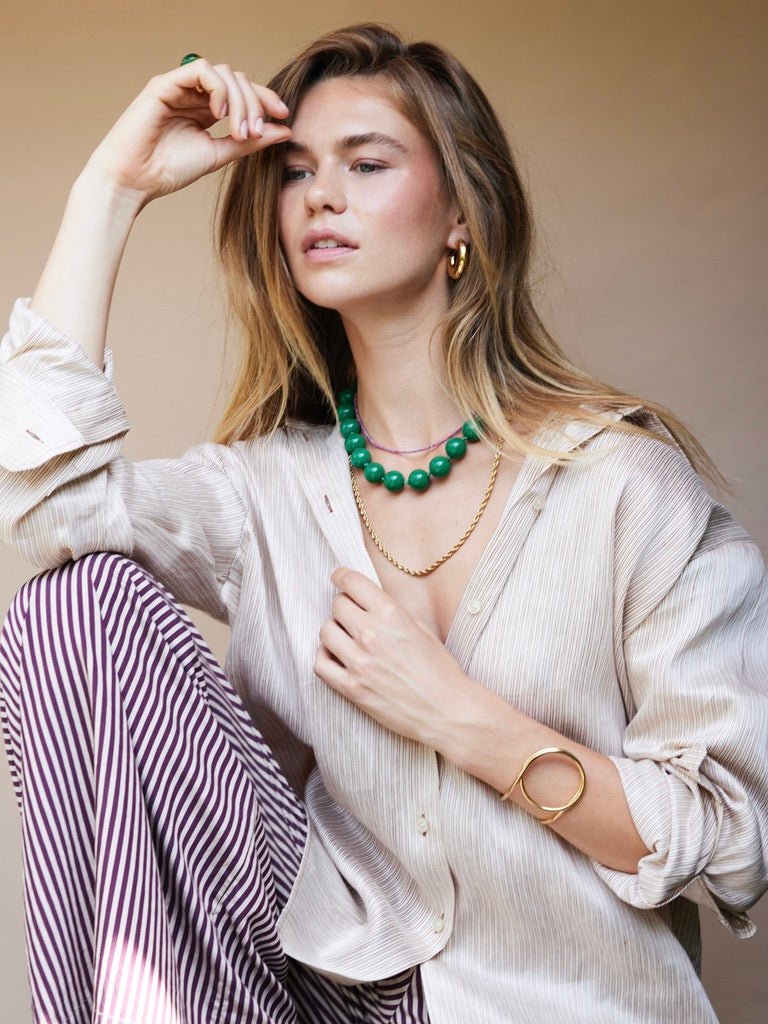 Armreif "Wide bangle with open circle" - Dein Lieblingsladen Concept