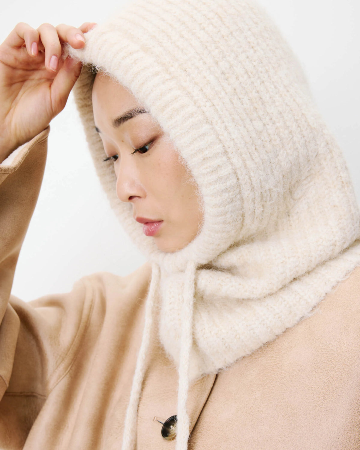 Strickkapuze "Samourai" sable