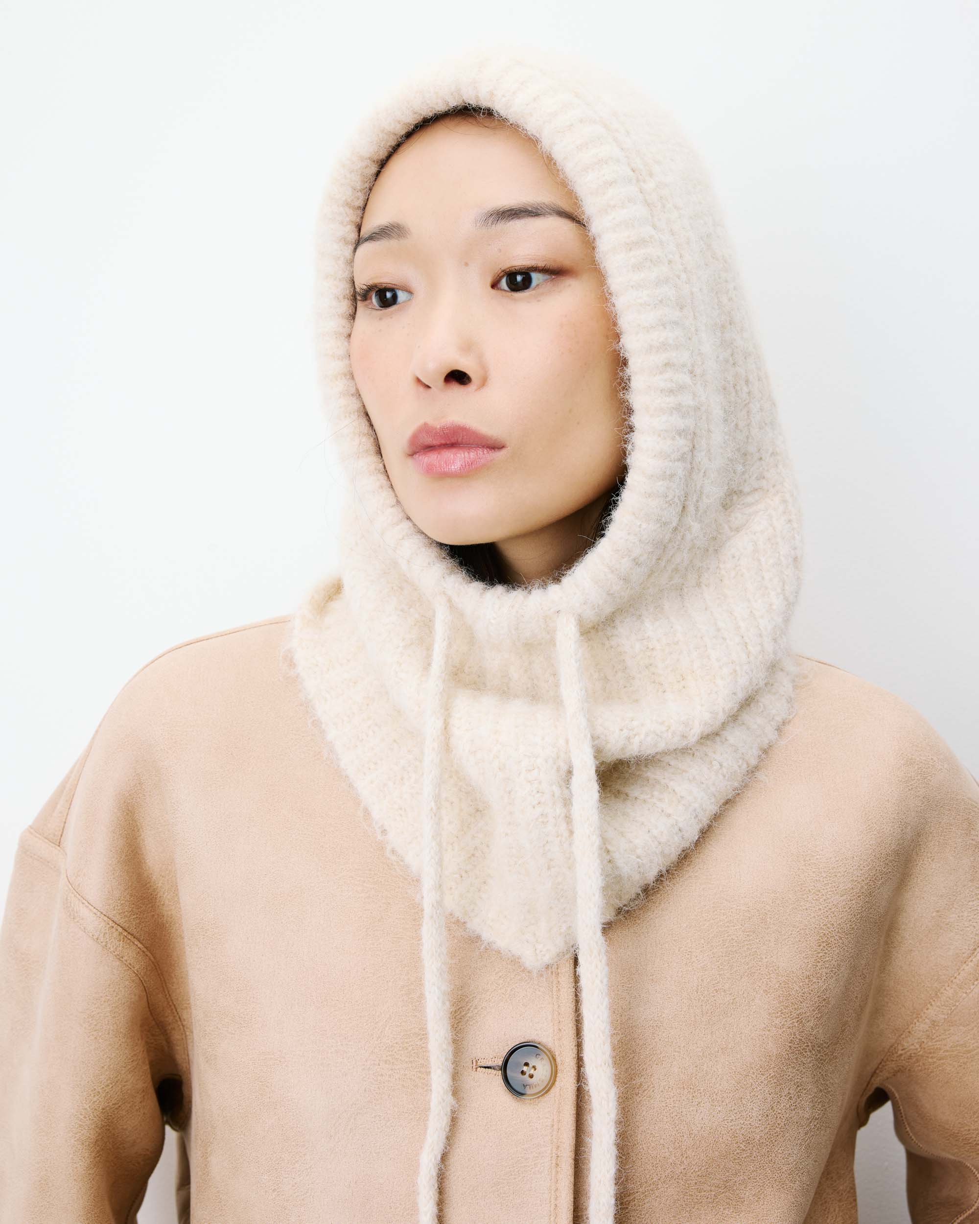 Strickkapuze "Samourai" sable