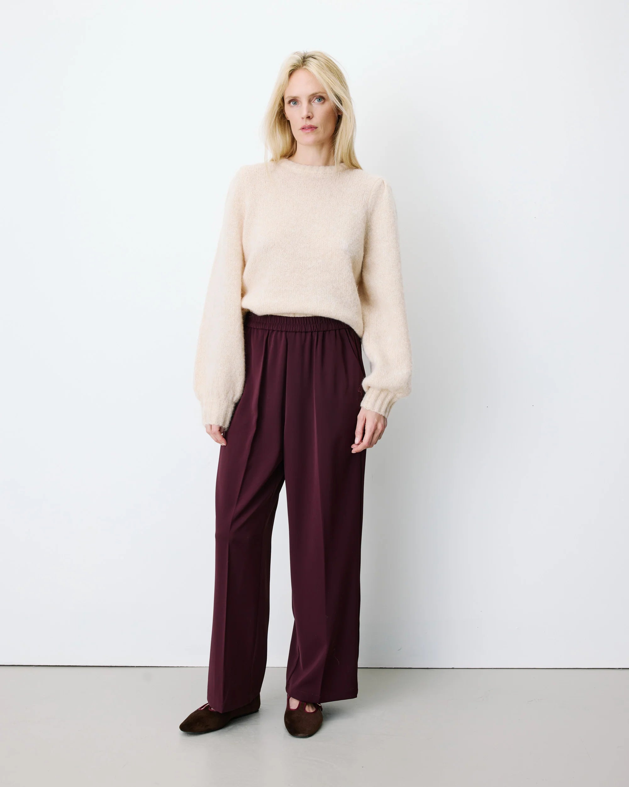 Hose "Noblesse" aubergine