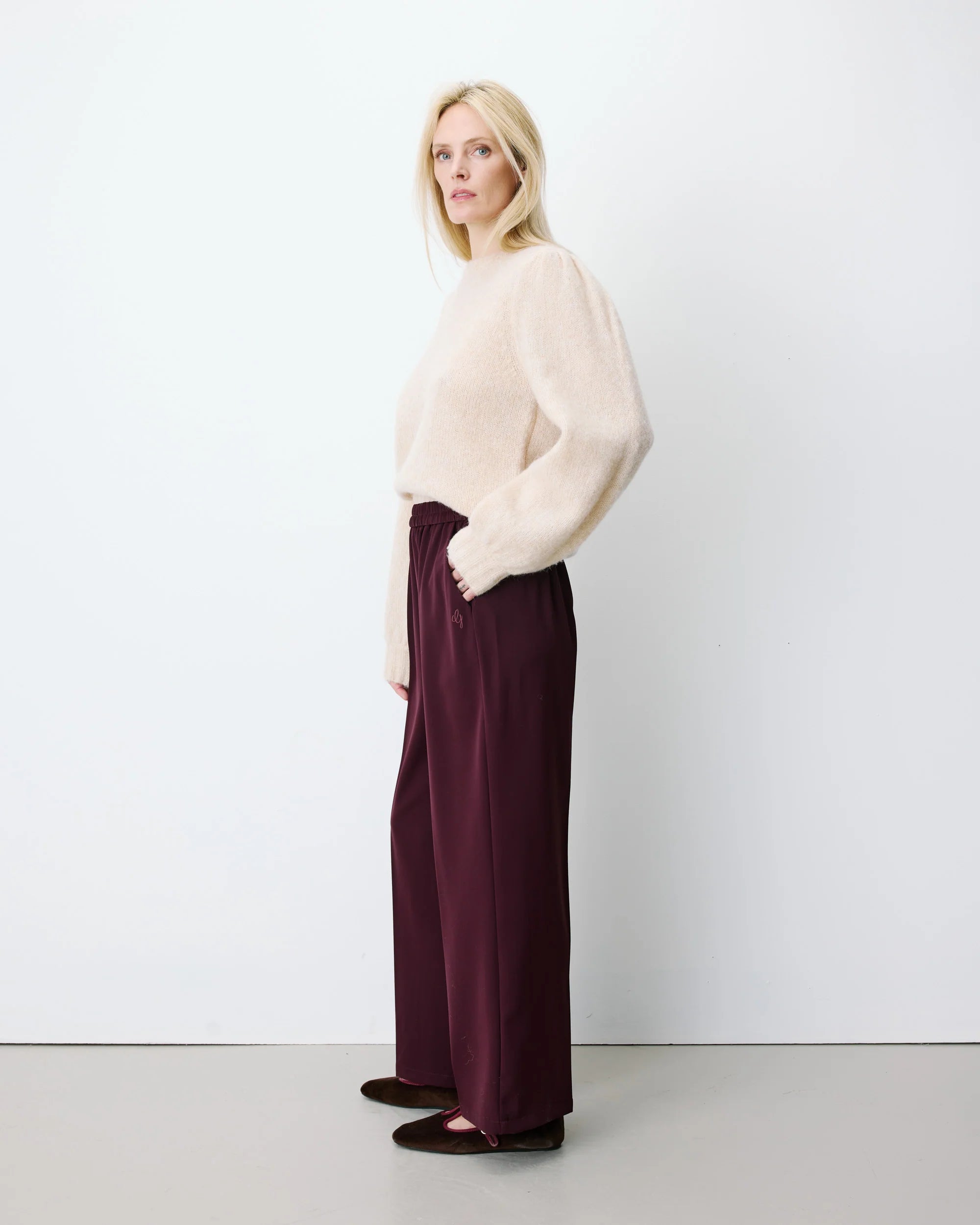 Hose "Noblesse" aubergine