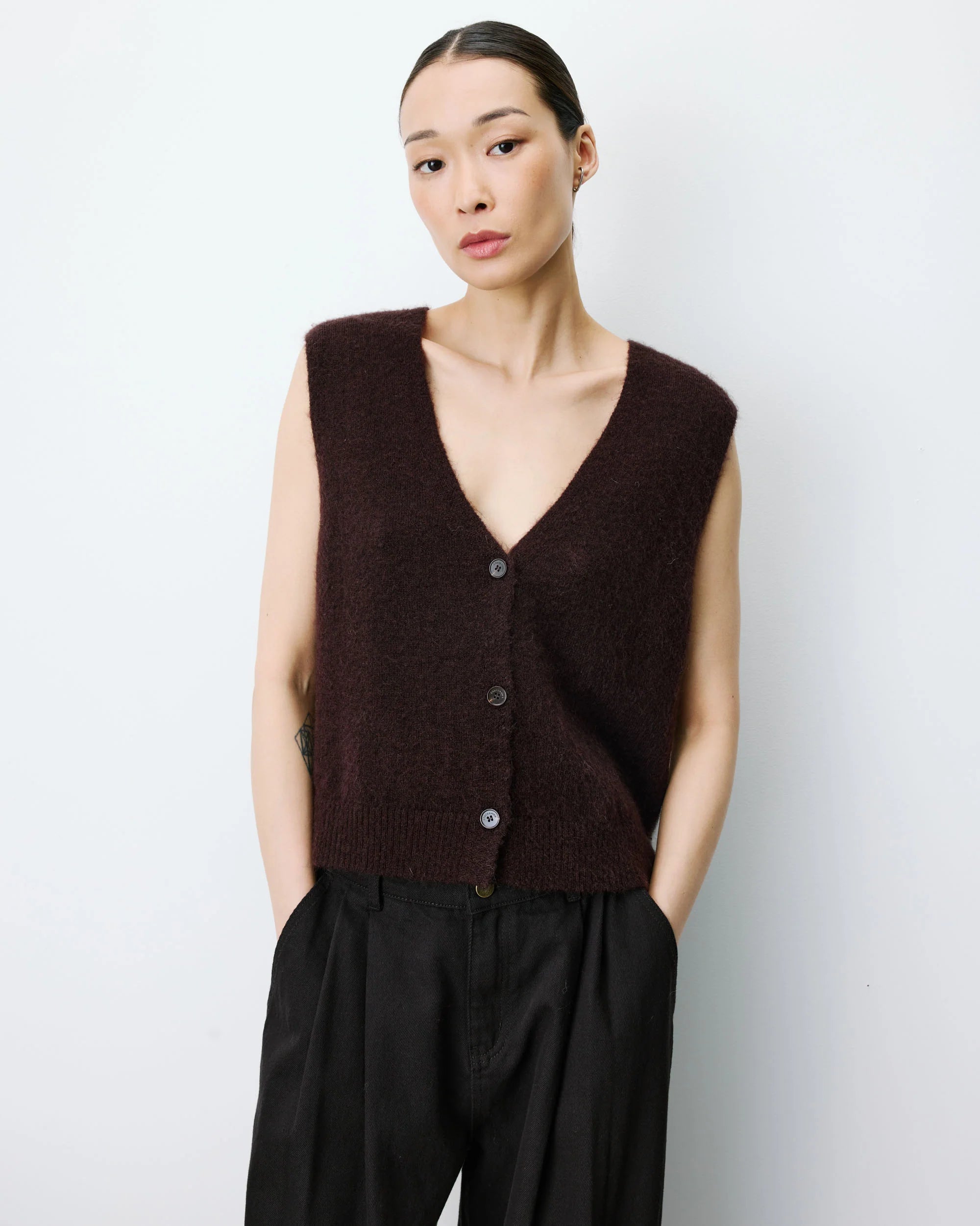 Cardigan "Nars" chocolat