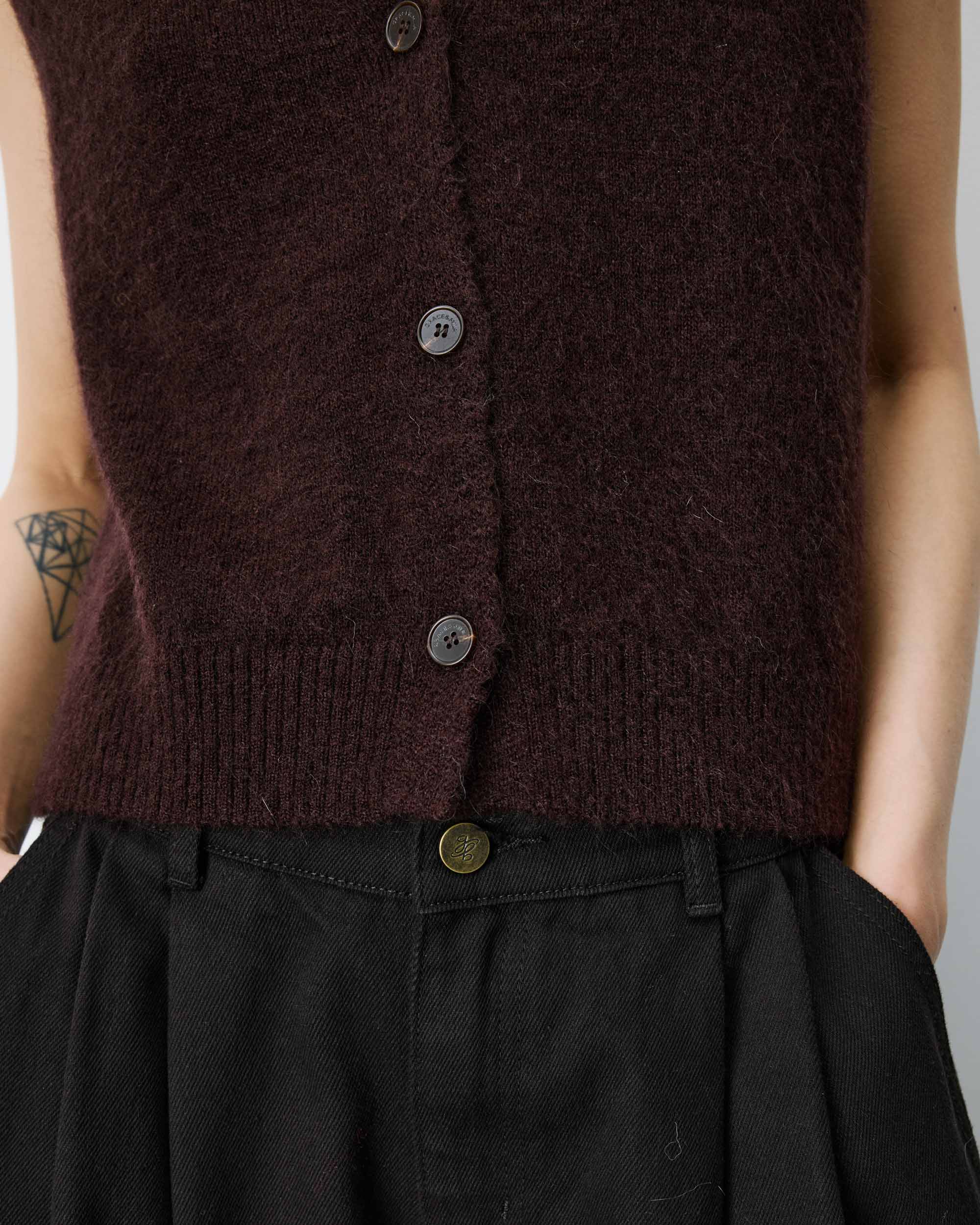 Cardigan "Nars" chocolat