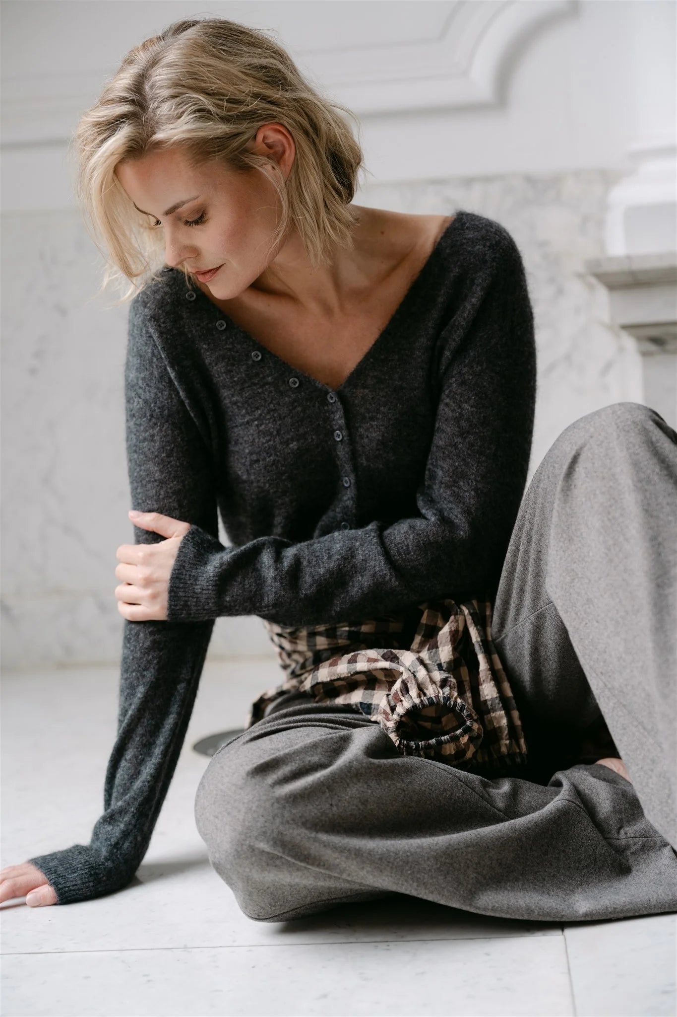 Cardigan "HaarlemW6" - antracite
