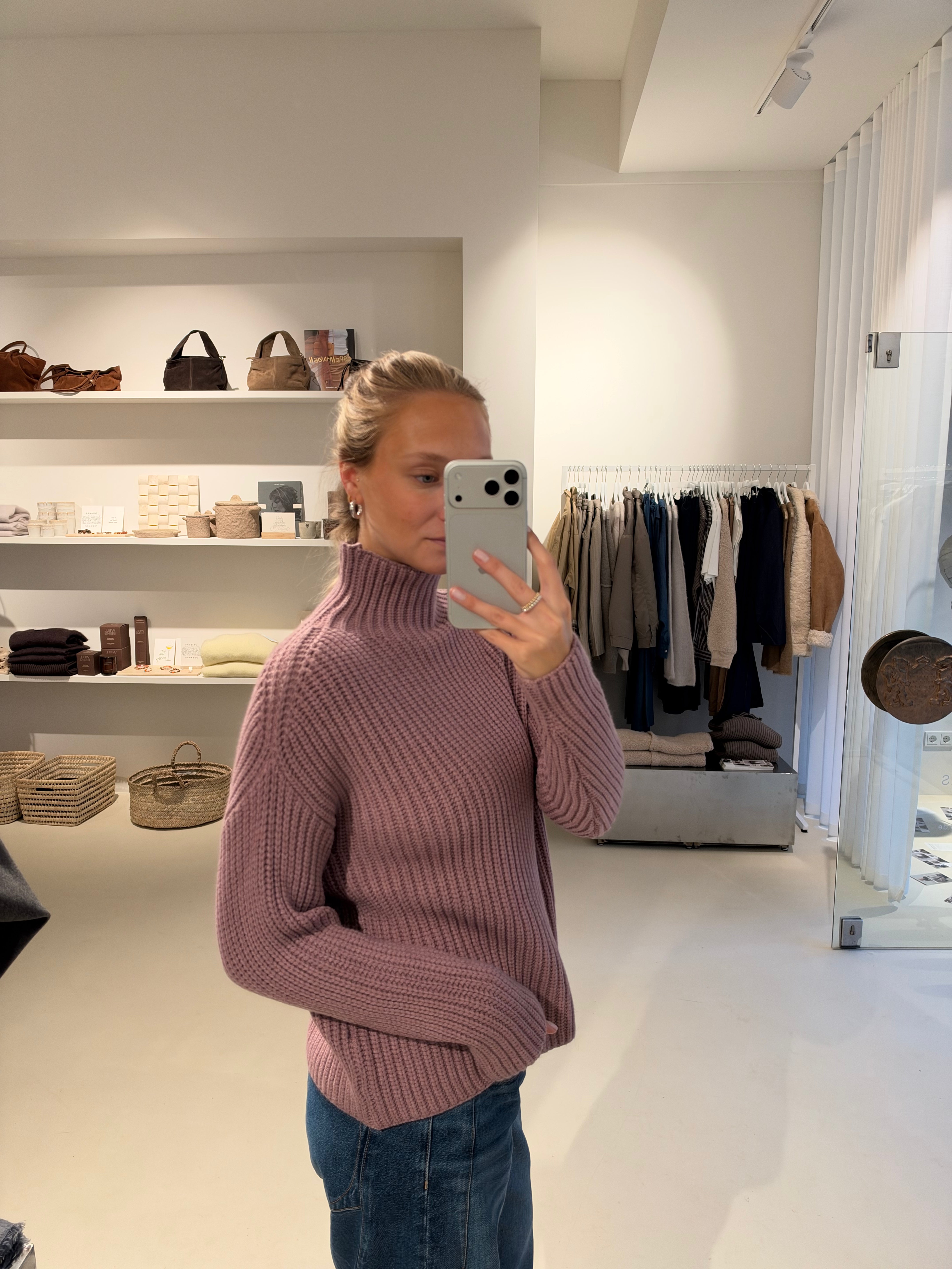Grobstrickpullover "ElliDLL" light raspberry