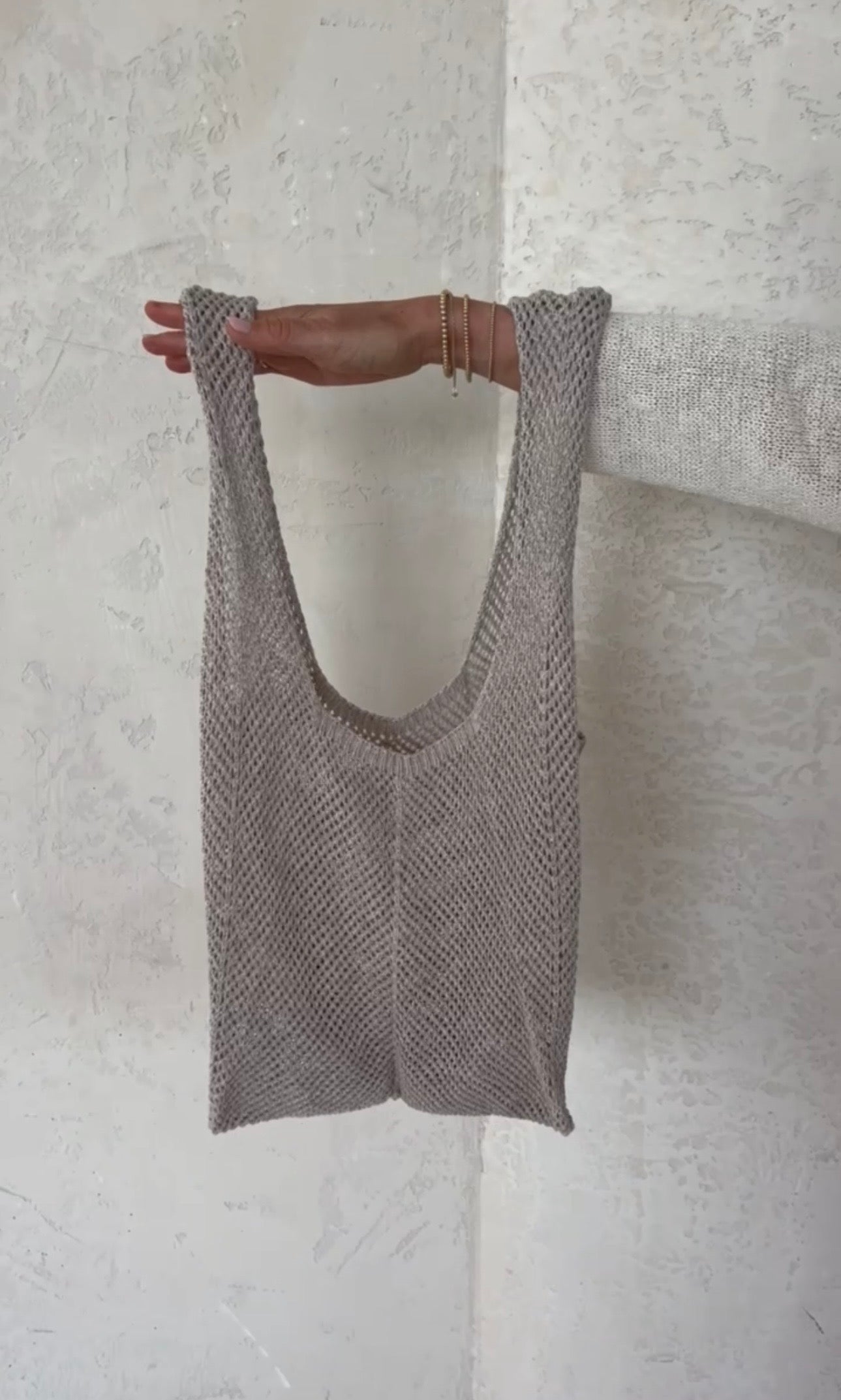 Häkeltasche "VivienneDLL" taupe - Dein Lieblingsladen Concept