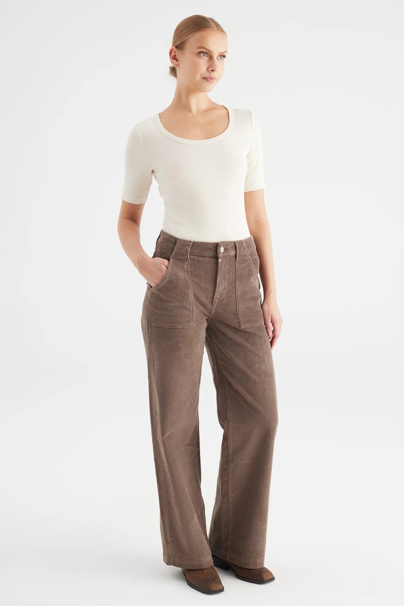 High-Waist Hose "Lulu Corduroy"