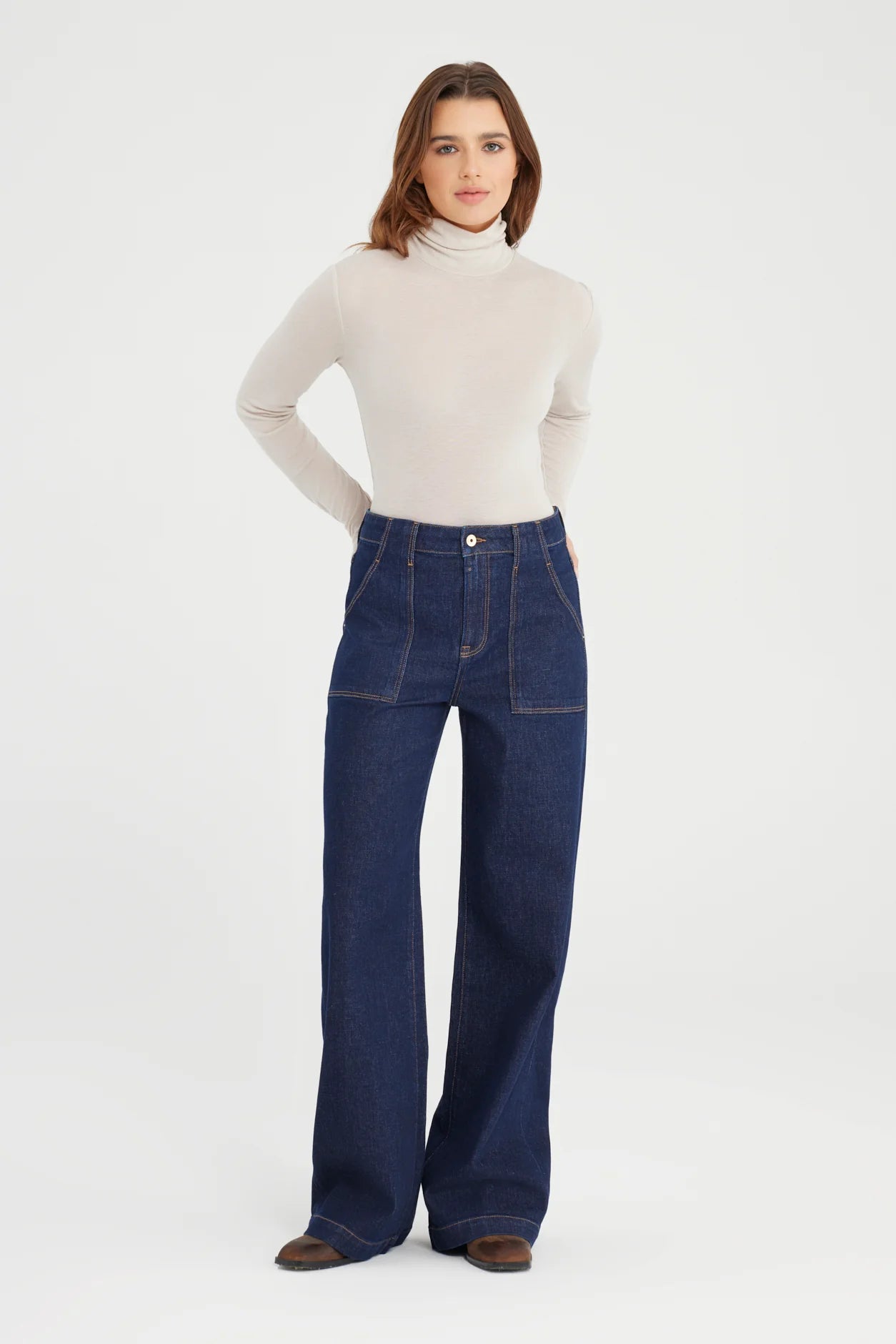 High-Waist Jeans „Lulu“ raw