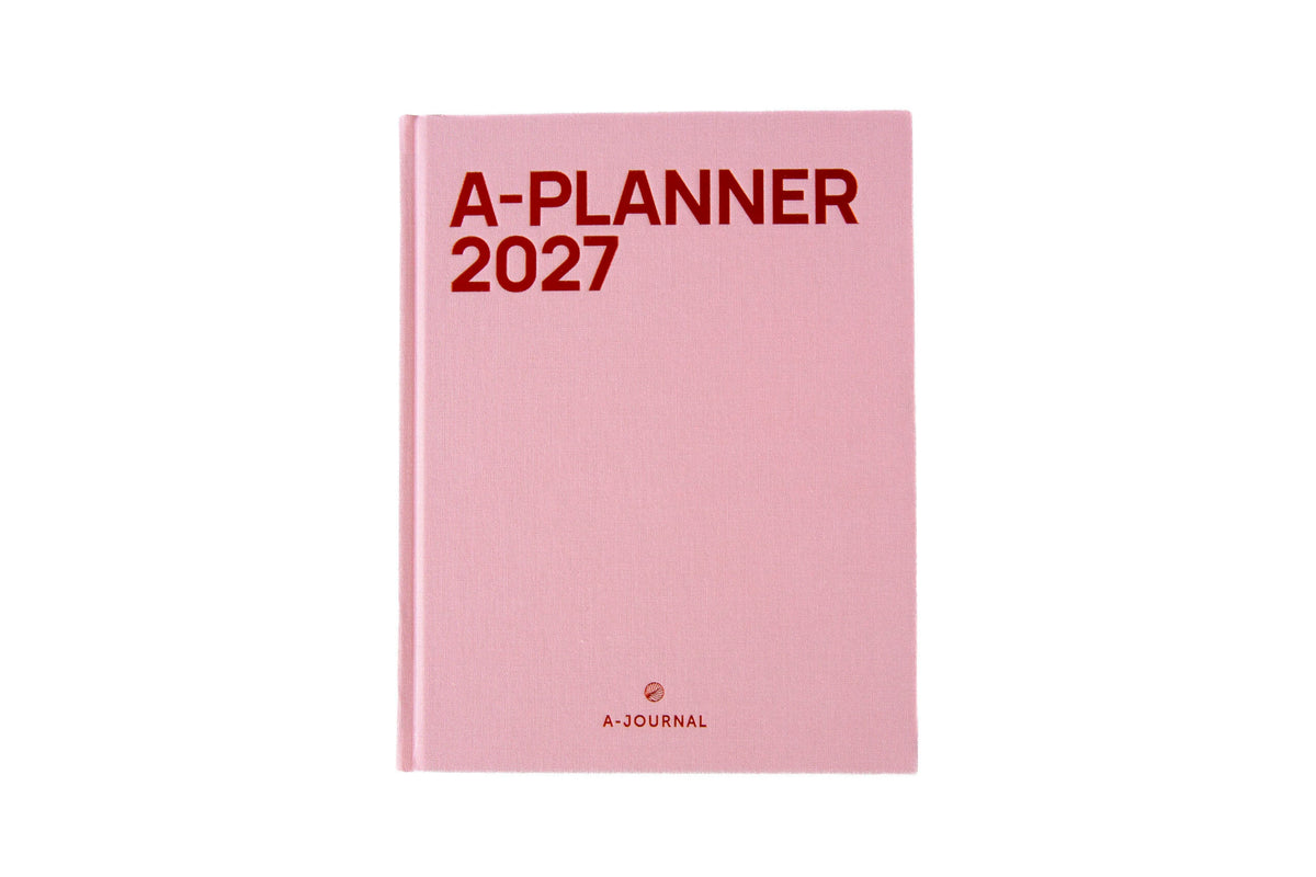 A-Planner Diary 2027 Pink Linen