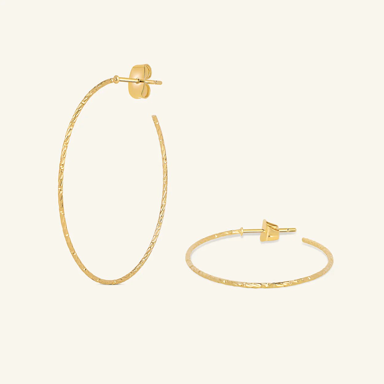Glitter Hoops Oval - Dein Lieblingsladen Concept