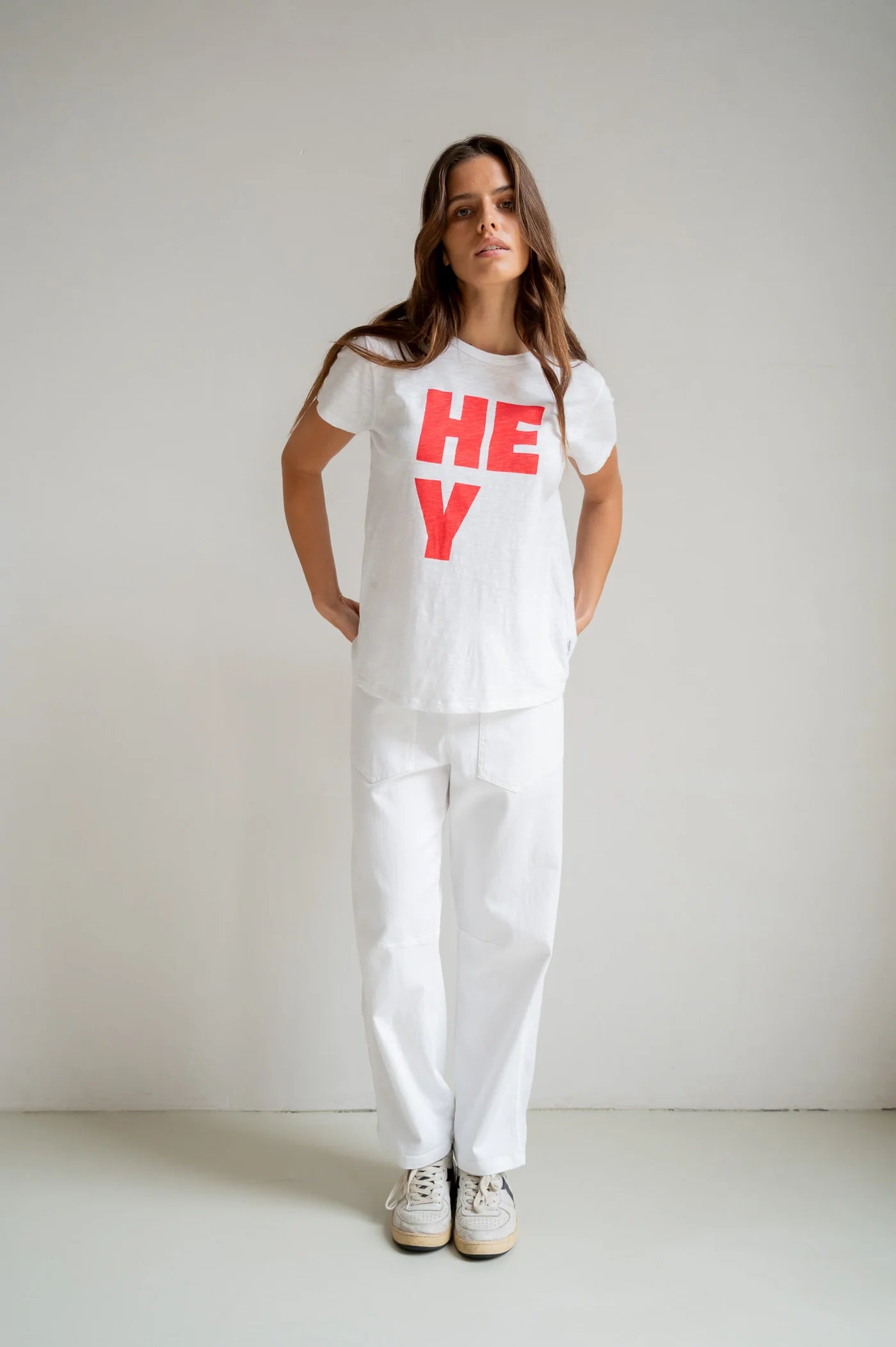 T-Shirt Print white/tomato