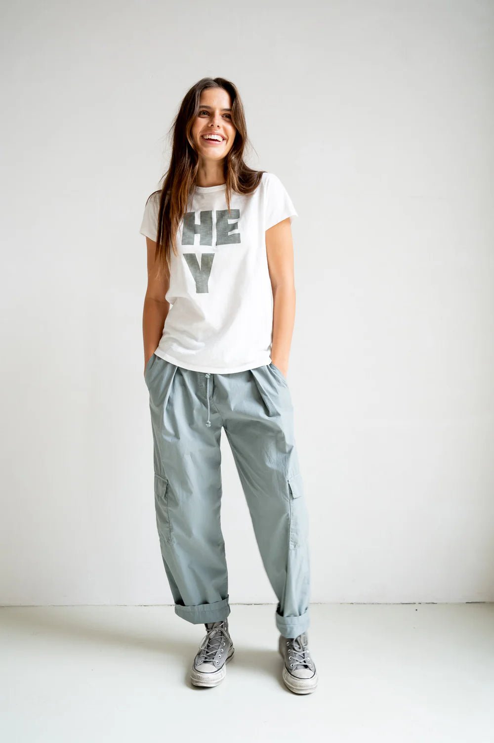 T-Shirt Print ecru/monument - Dein Lieblingsladen Concept