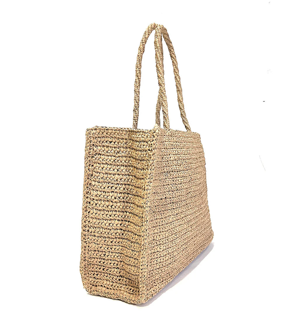 Tote Bag "Square" Brown