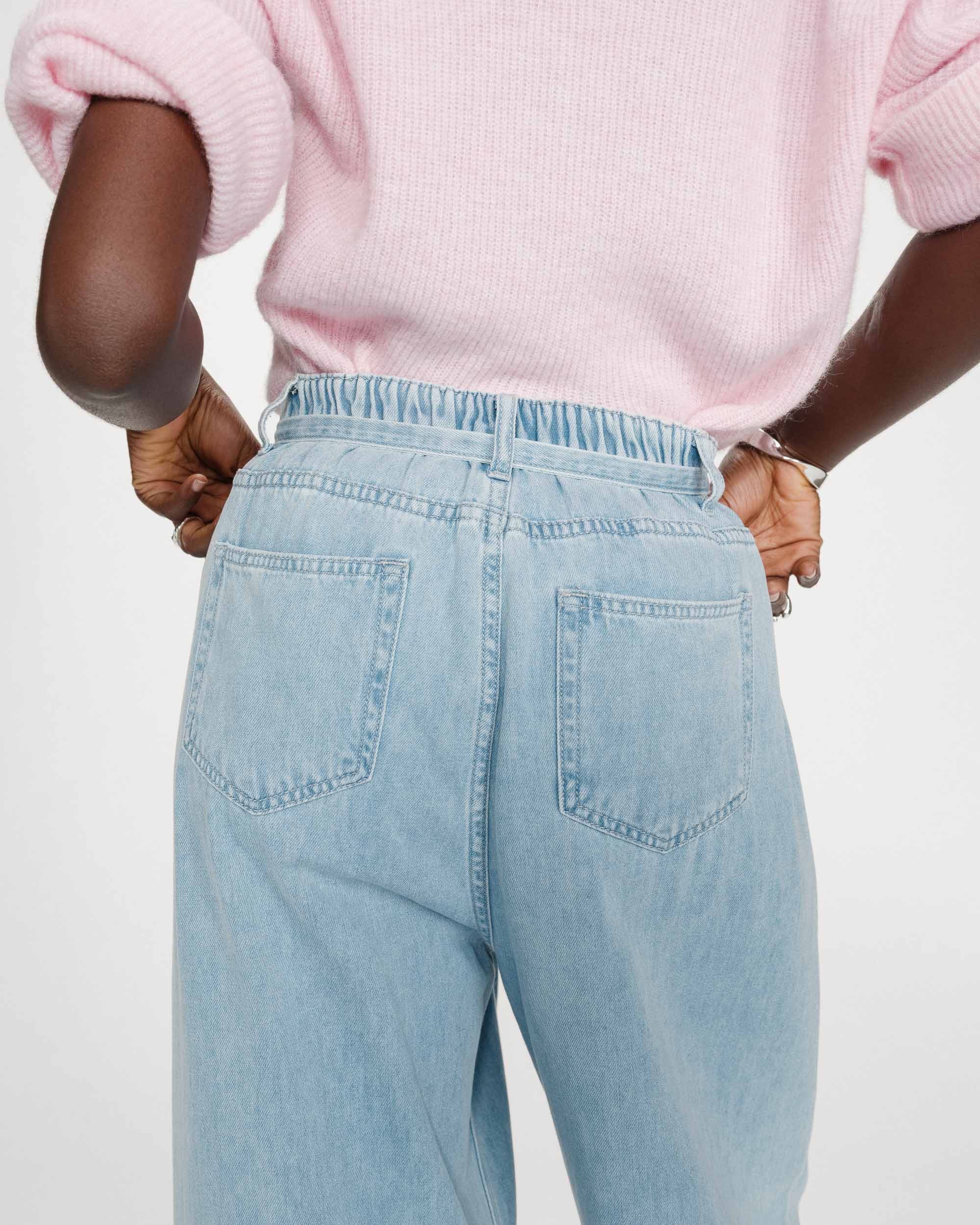 Jeans "Pompon" sky blue