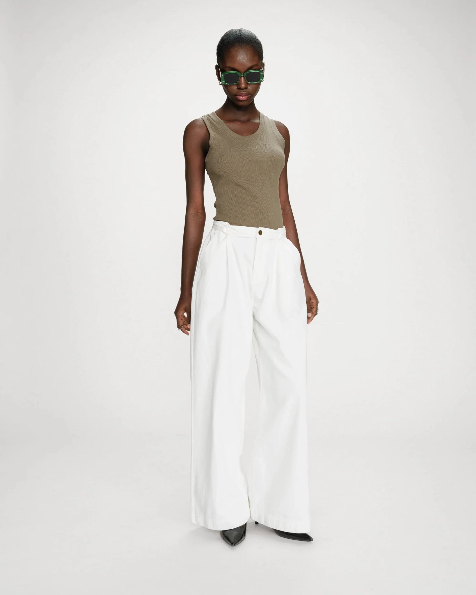 Jeans "Pompon" white - Dein Lieblingsladen Concept