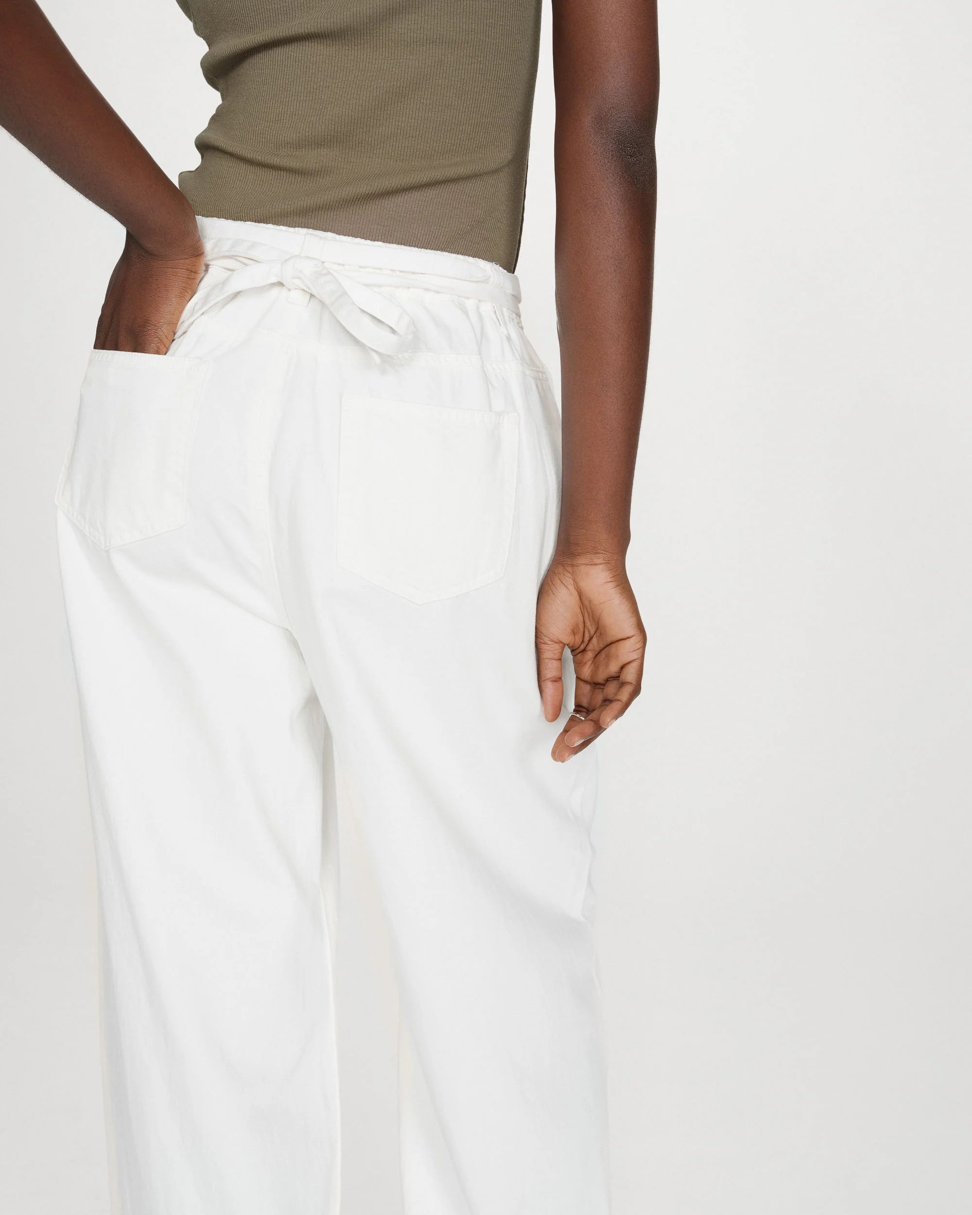 Jeans "Pompon" white