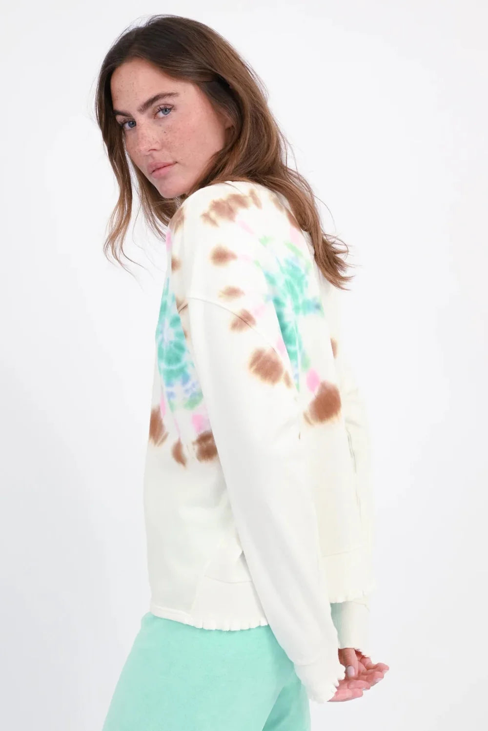 Batik Sweateshirt "Rose"