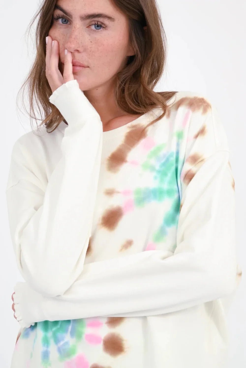 Batik Sweateshirt "Rose" - Dein Lieblingsladen Concept