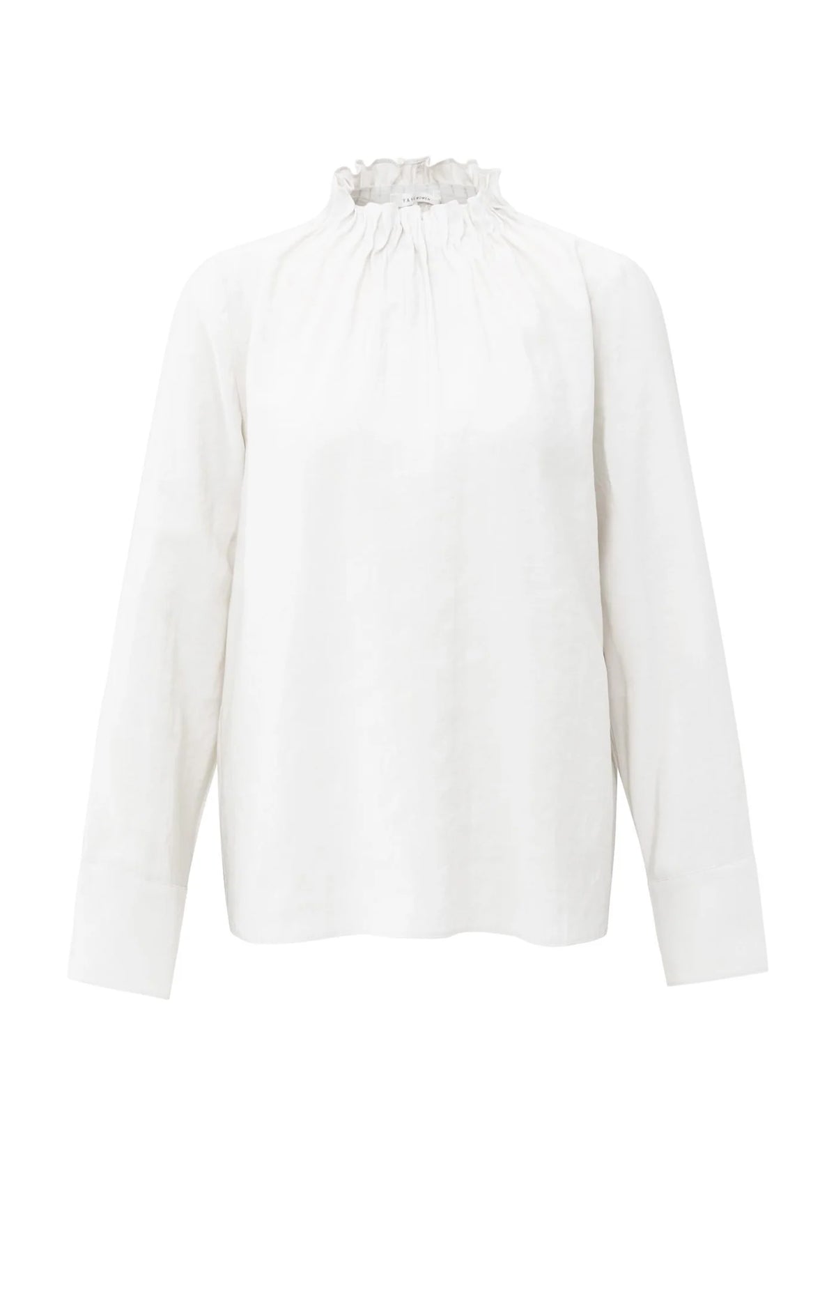 Bluse mit Kragen und Plisseefalten