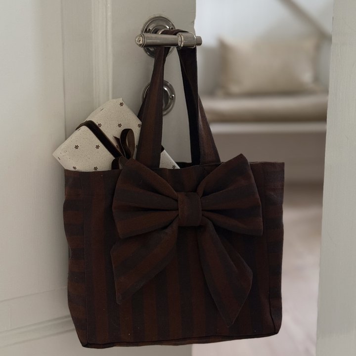 Geschenktasche "Bow-mini"-brown