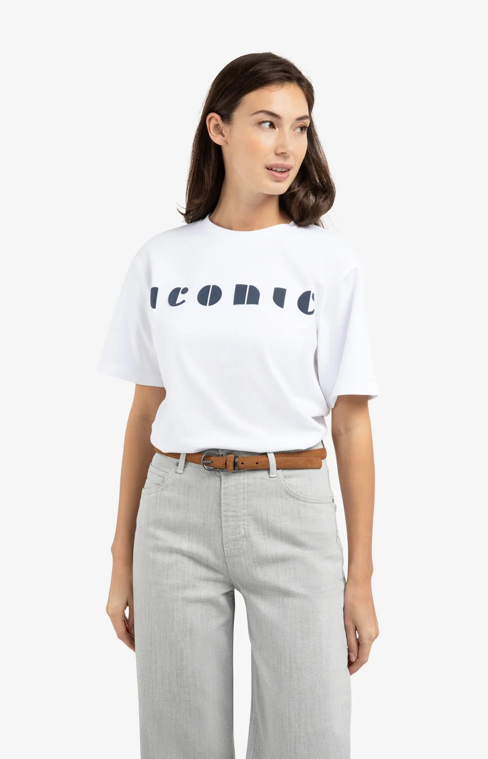 Boyfriend - T-Shirt mit kunstvoller Aufschrift - Dein Lieblingsladen Concept