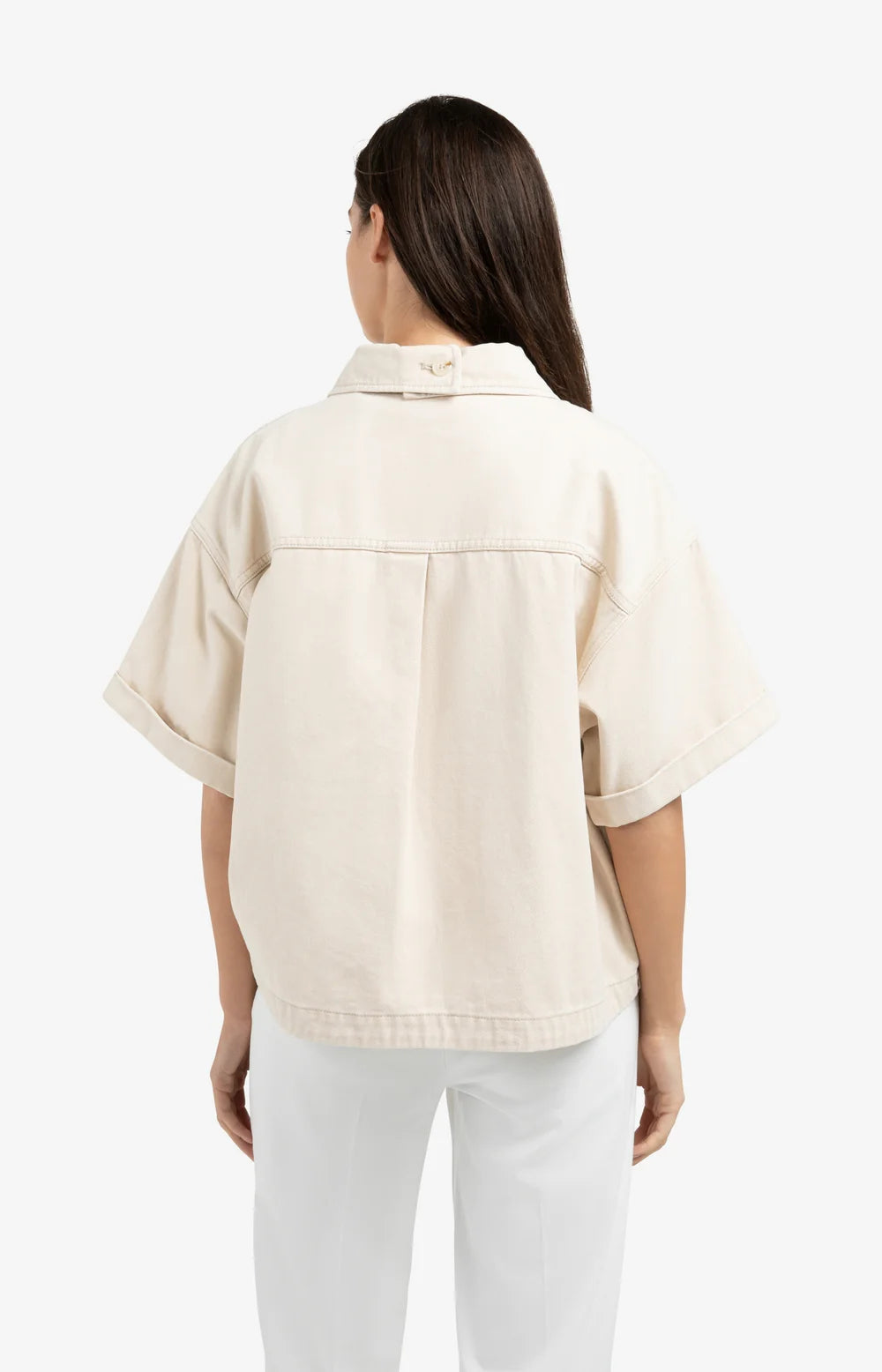 Denimjacke mit kurzen Ärmeln
