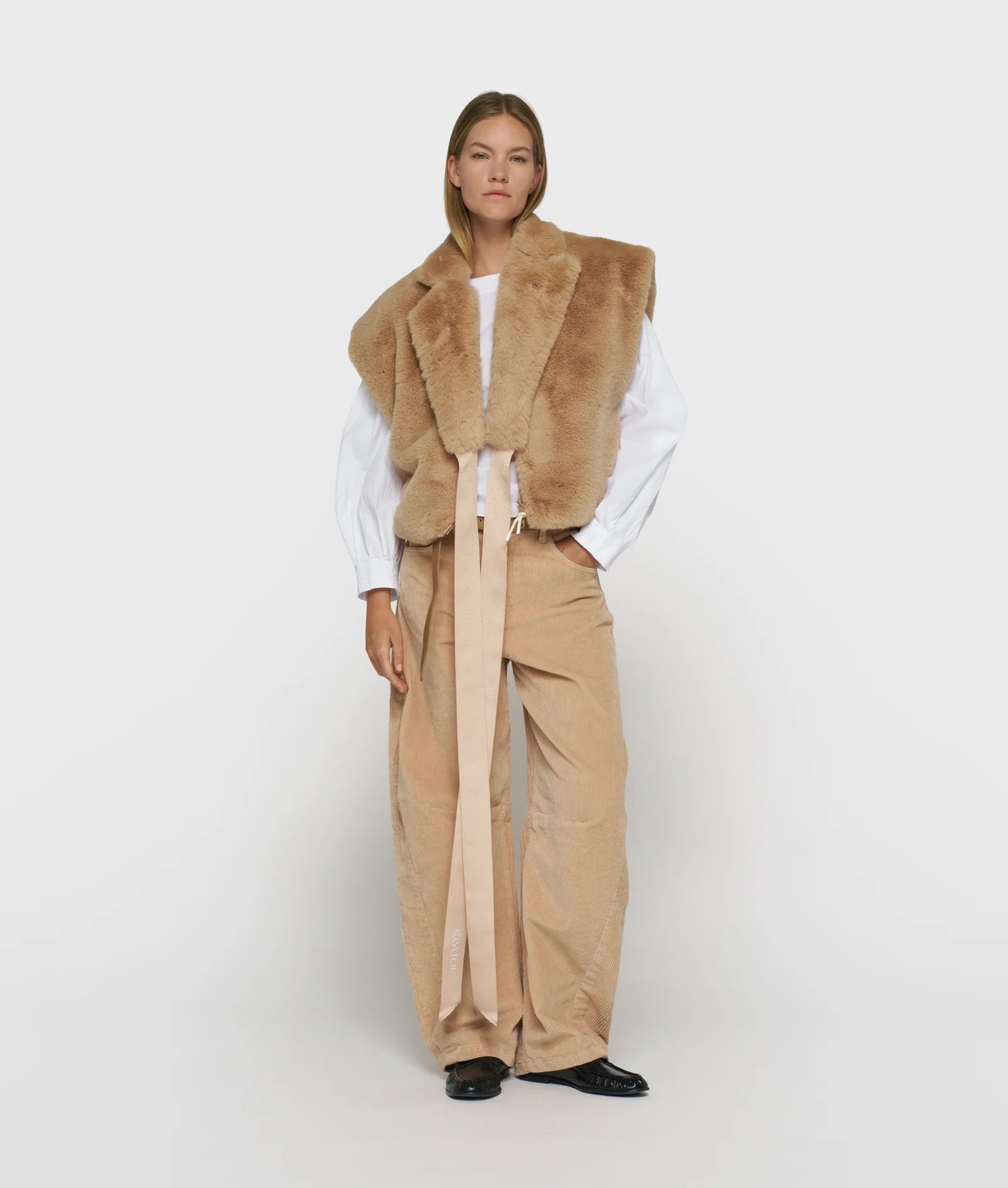 Sleeveless Fluffy Vest