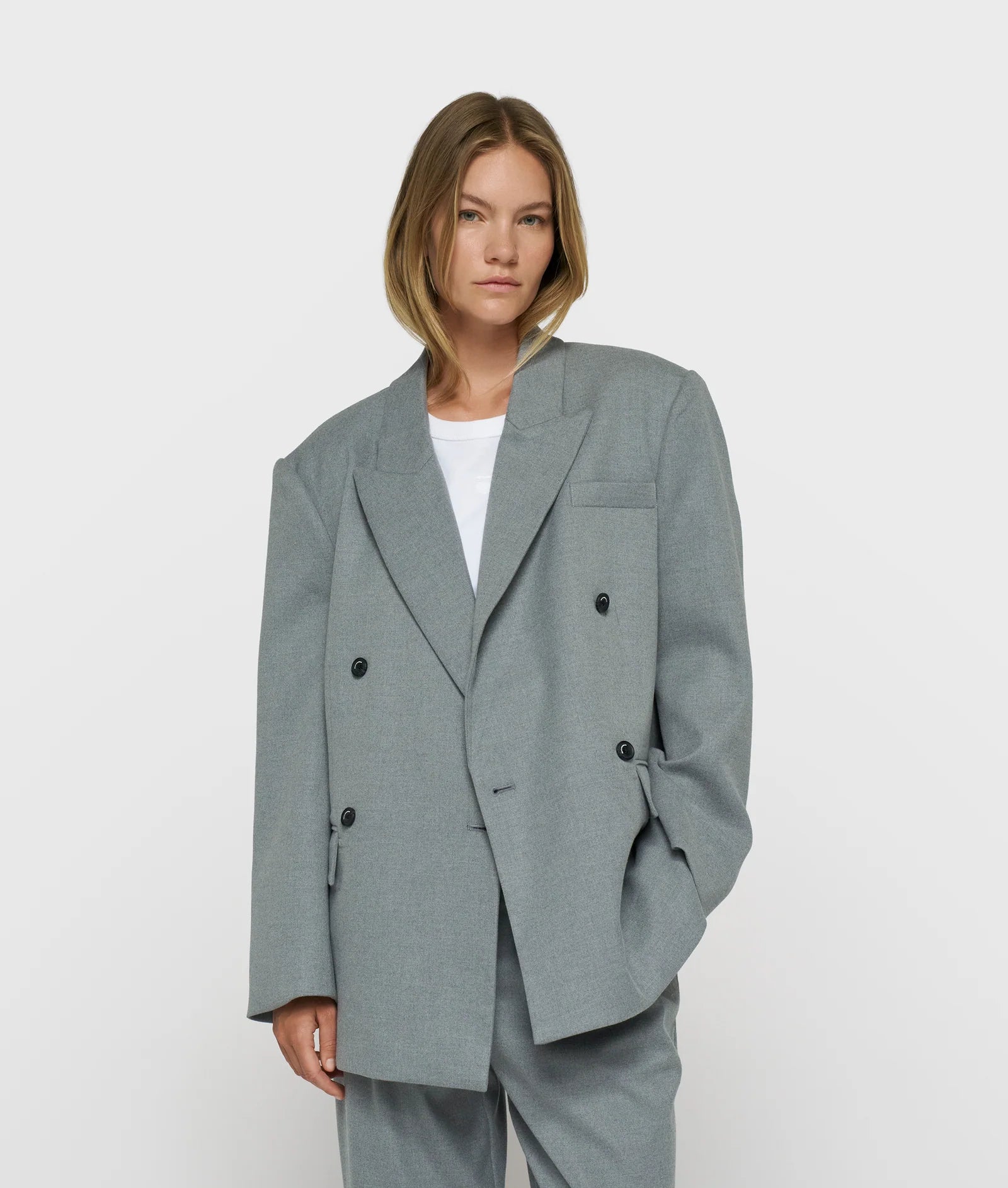 Proud Blazer light grey melee