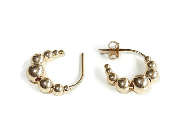 Open Beaded Hoops