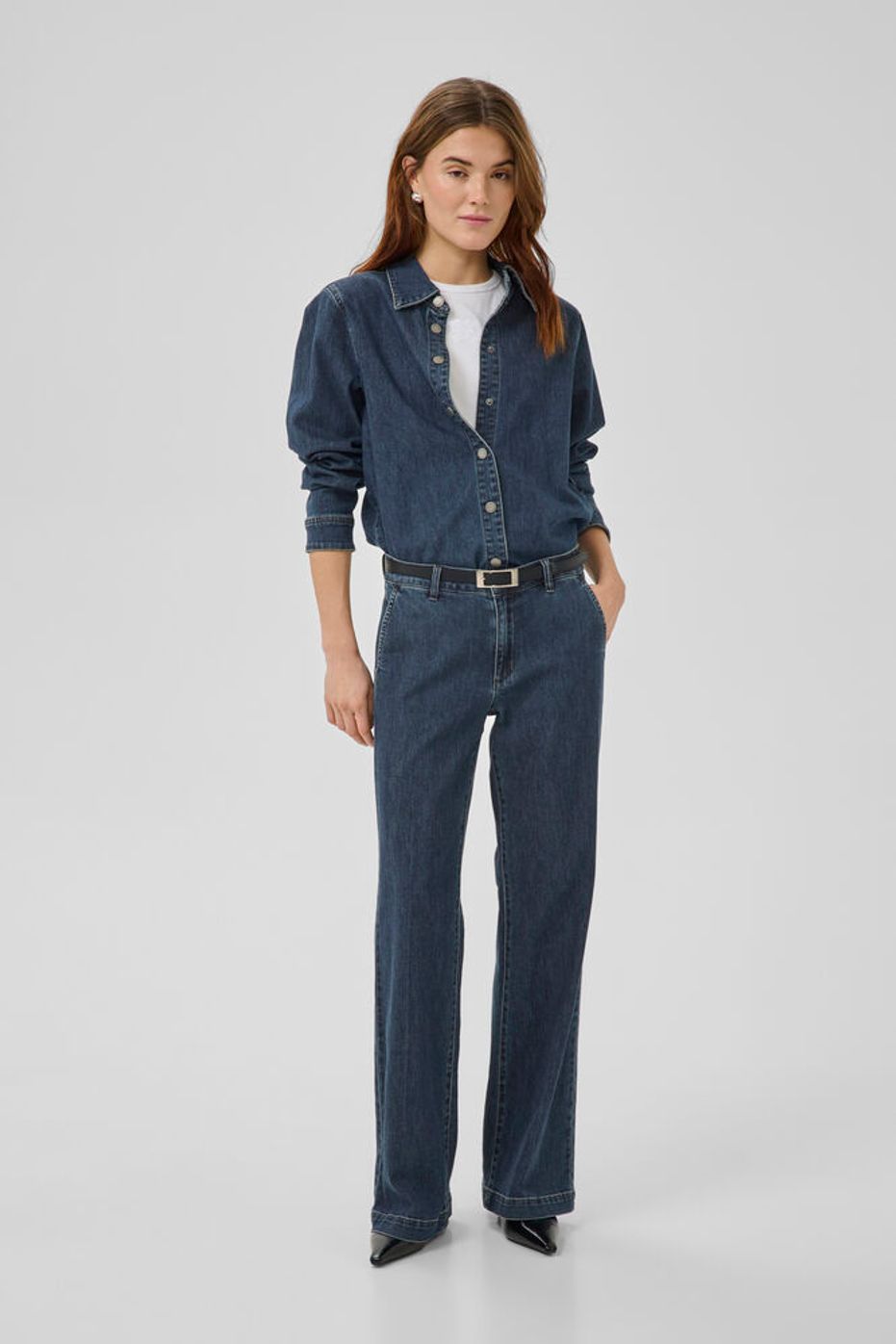 Hemd "MWLinn Sofia" Dark Blue Wash - Dein Lieblingsladen Concept