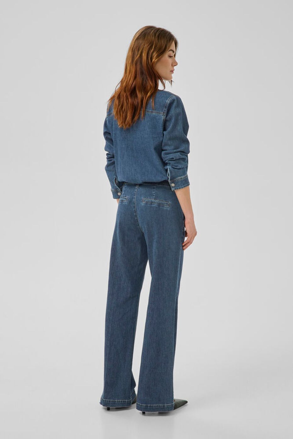 Wide Leg Jeans "The Lara" Dark Blue Wash - Dein Lieblingsladen Concept