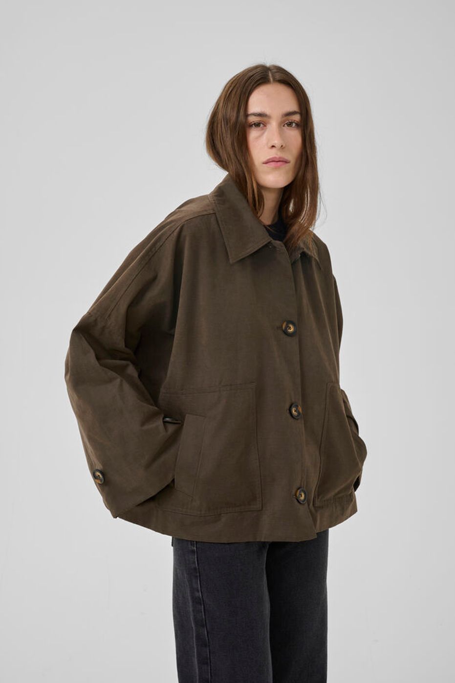 Short Jacket "LyonMW" Major Brown - Dein Lieblingsladen Concept