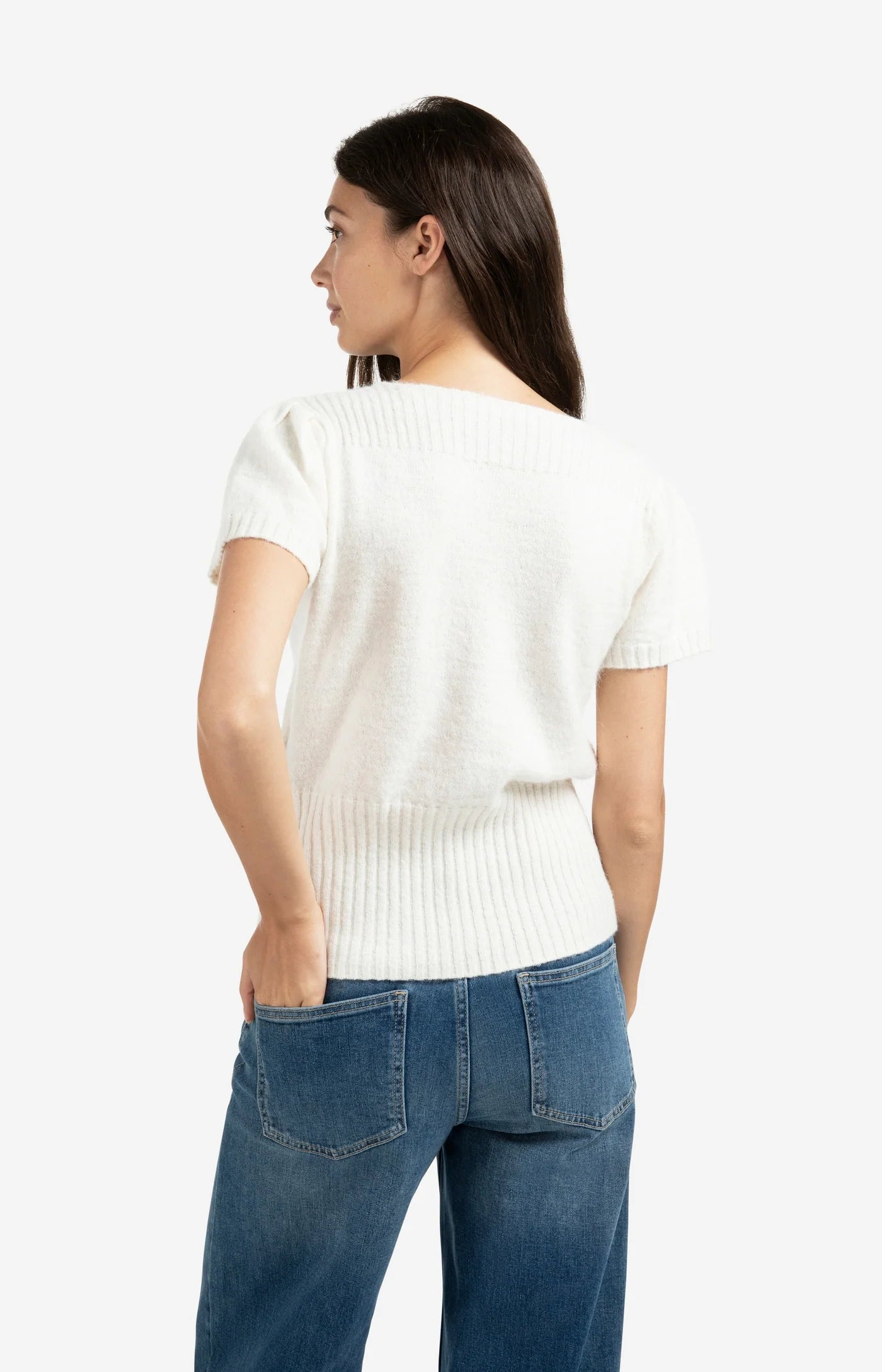 Kurzärmeliger Strickcardigan