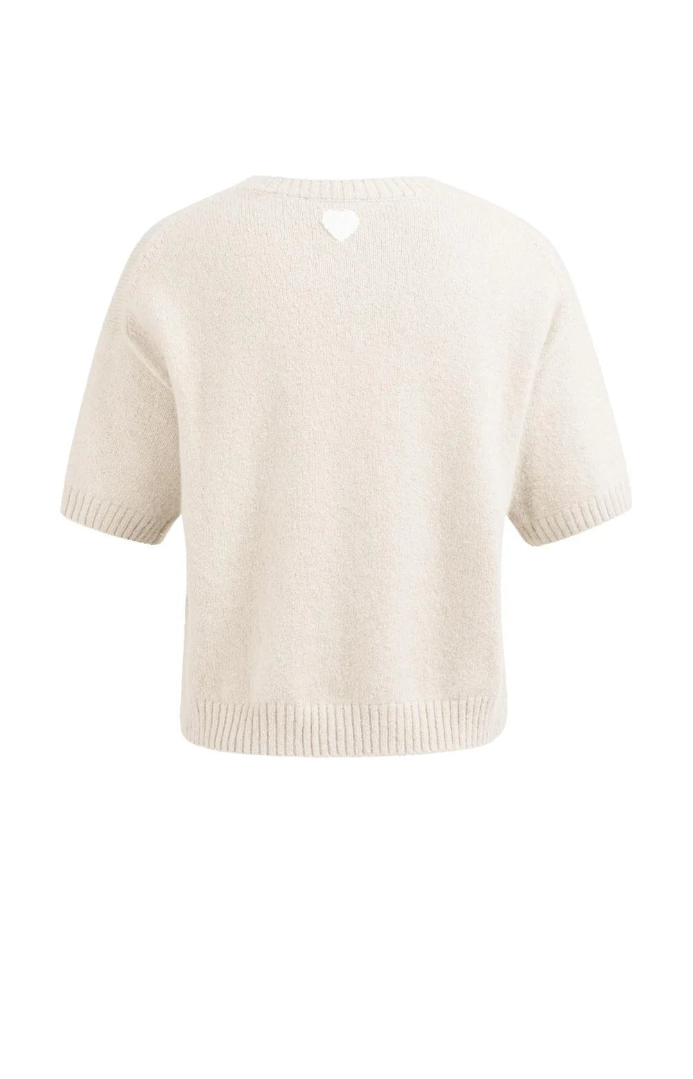 Kurzärmeliger Strickpullover - mist green - Dein Lieblingsladen Concept