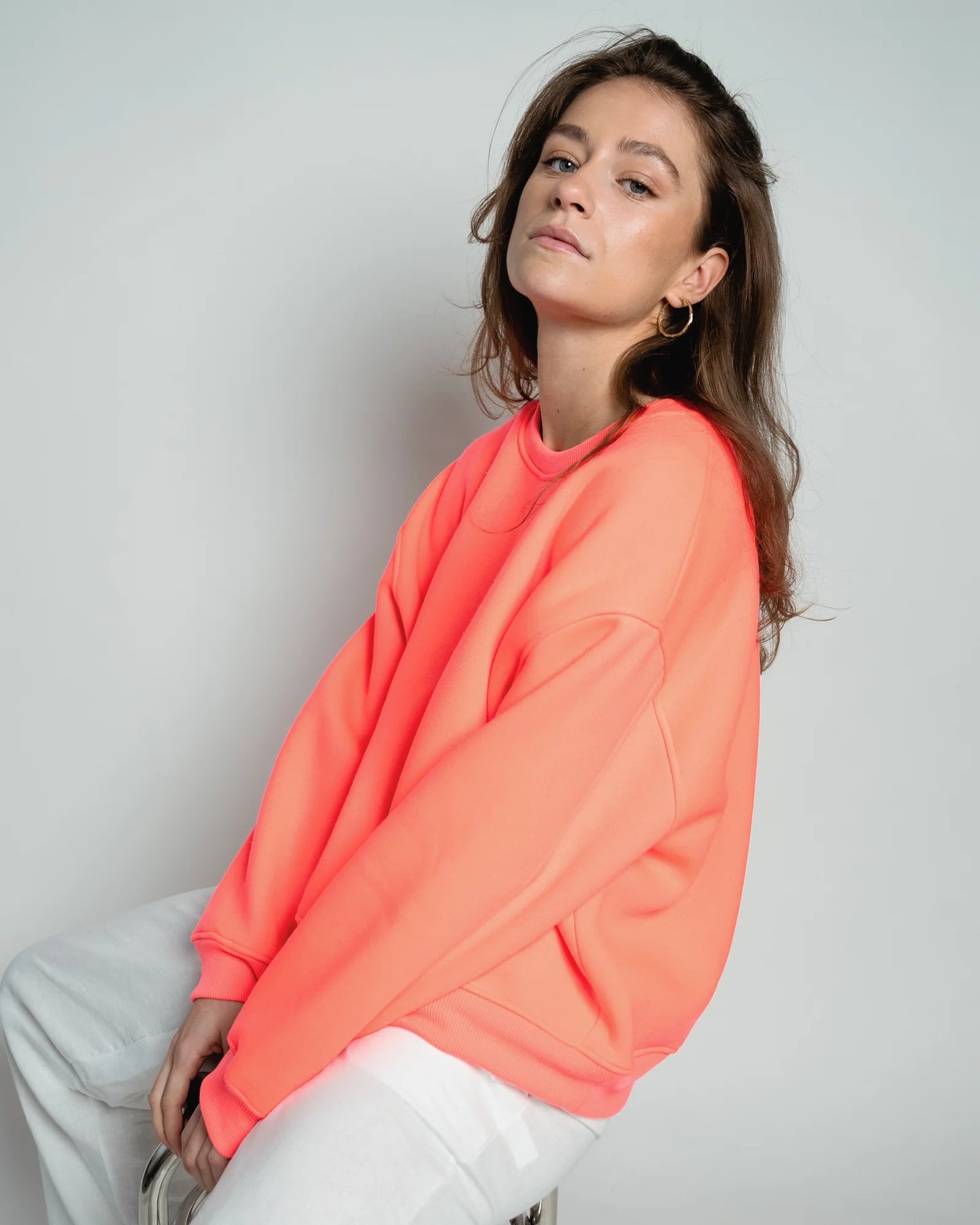Easy Sweatshirt "Paulina" coral