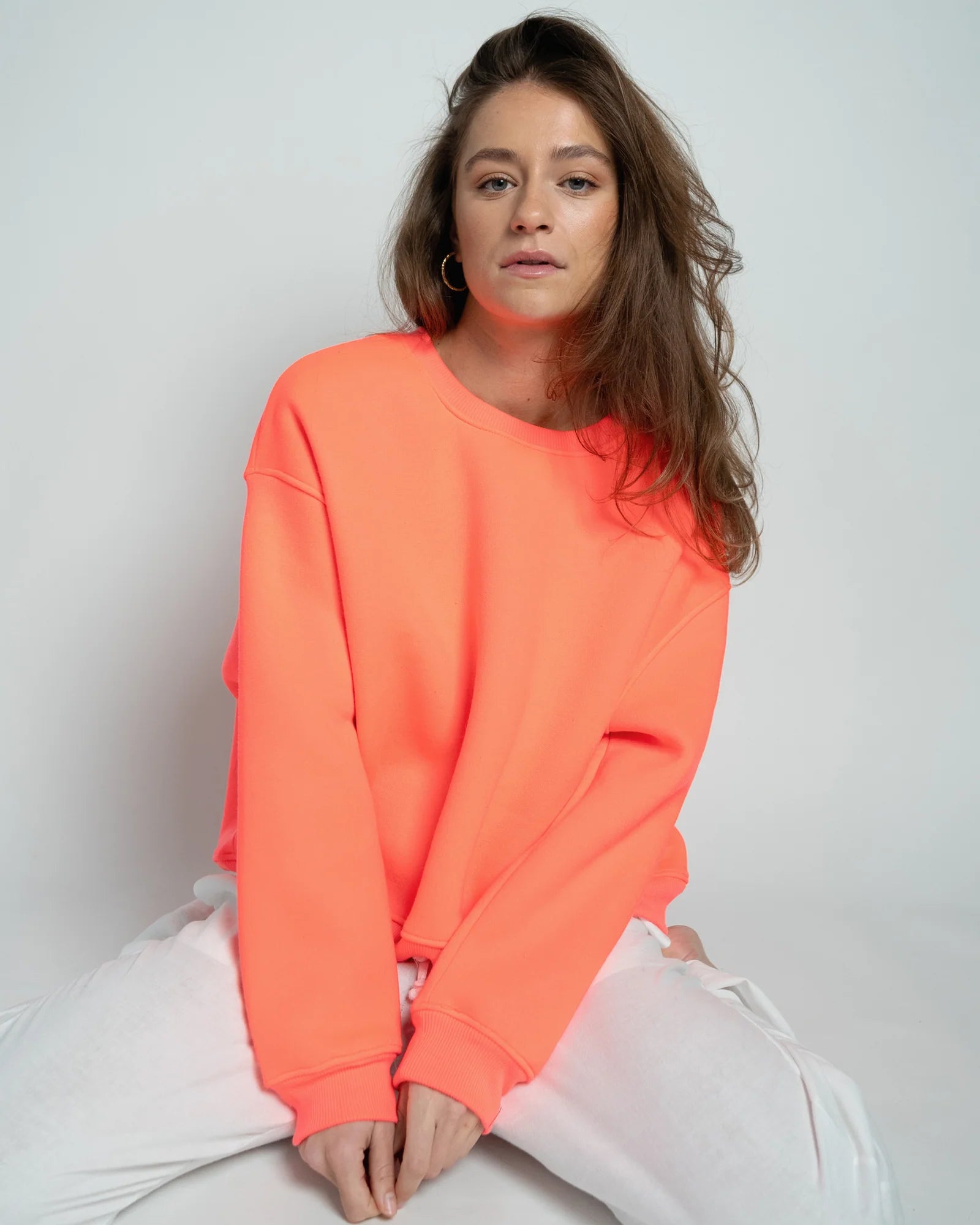 Easy Sweatshirt "Paulina" coral