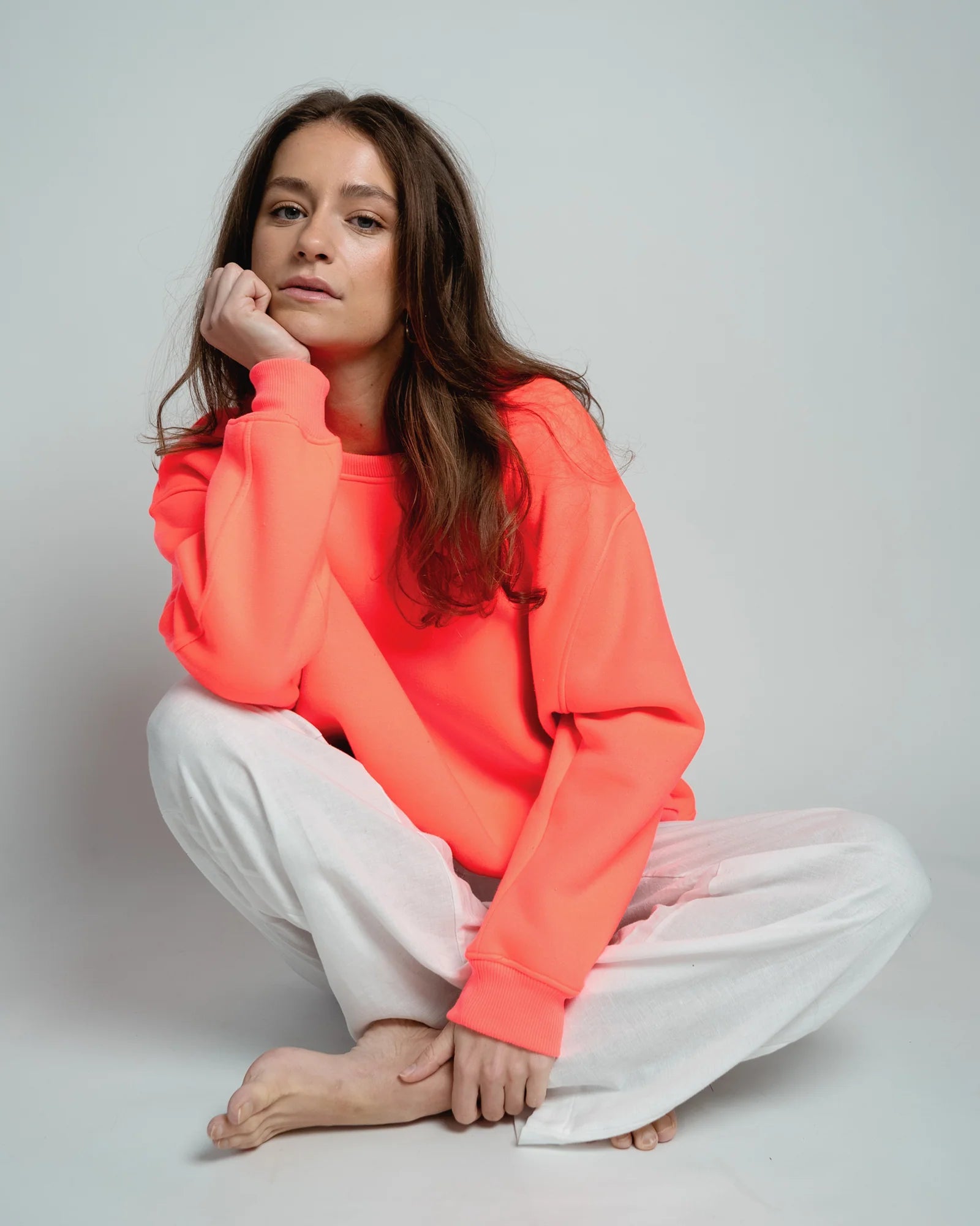 Easy Sweatshirt "Paulina" coral