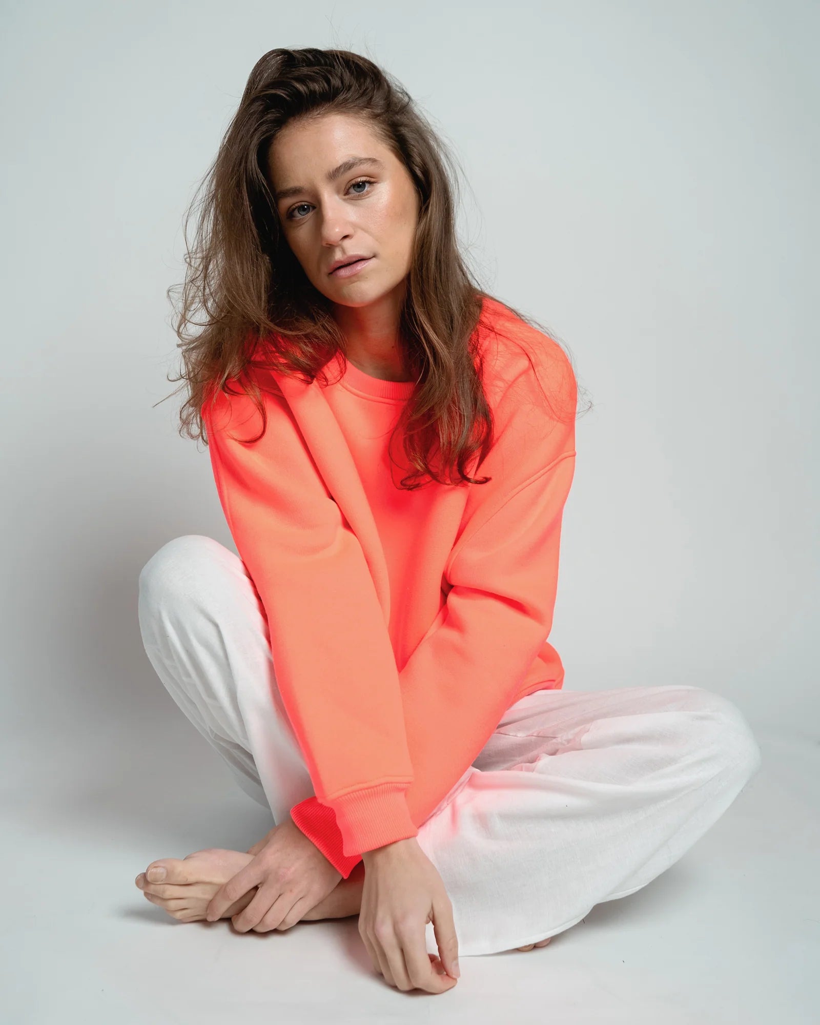 Easy Sweatshirt "Paulina" coral