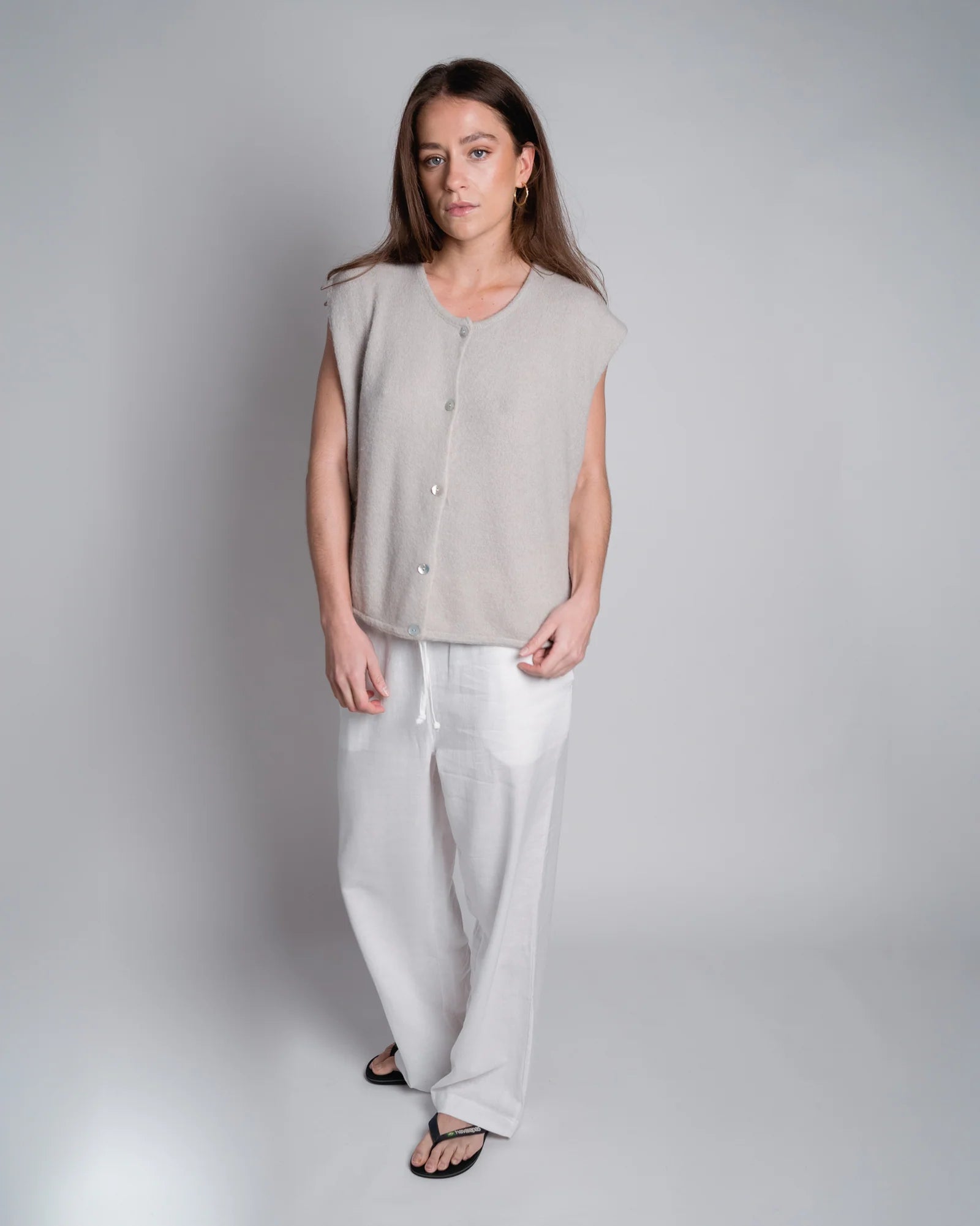 Cardigan "Demi" sand