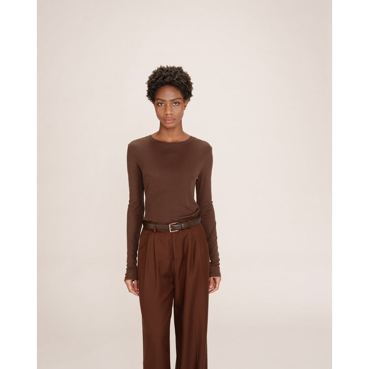 Shirt "Toni"-chocolat