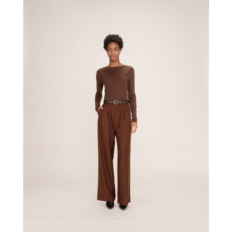 Shirt "Toni"-chocolat