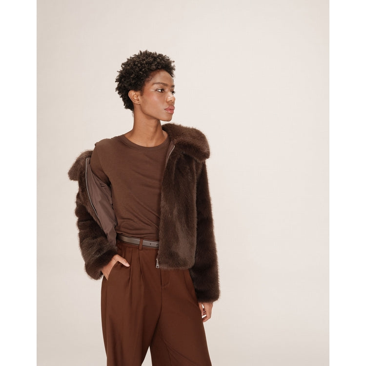 Shirt "Toni"-chocolat