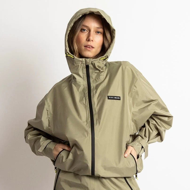 Regenjacke "Solid Pale Olive" - Dein Lieblingsladen Concept